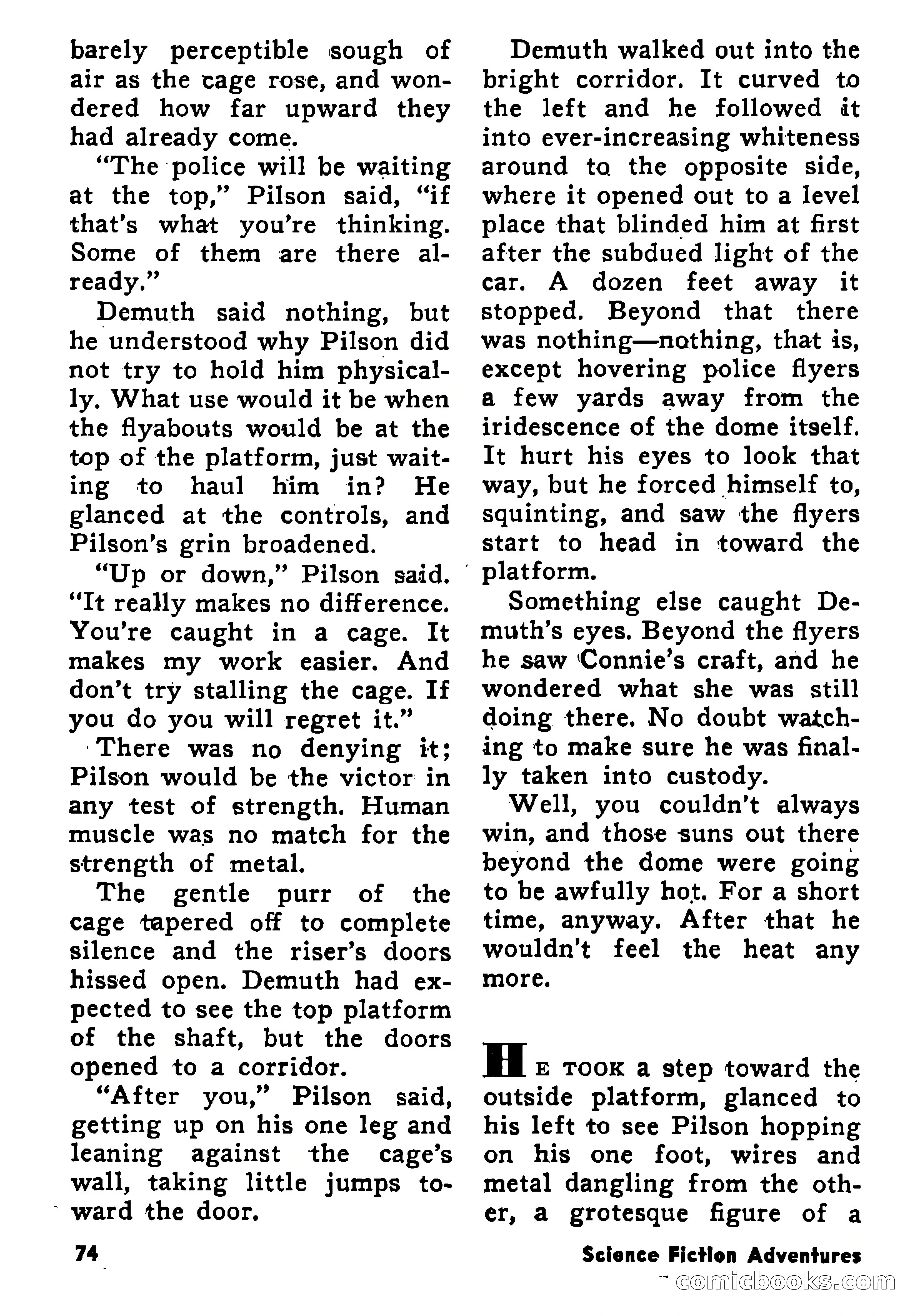 Science Fiction Adventures, January 1958 — page 74 of 133