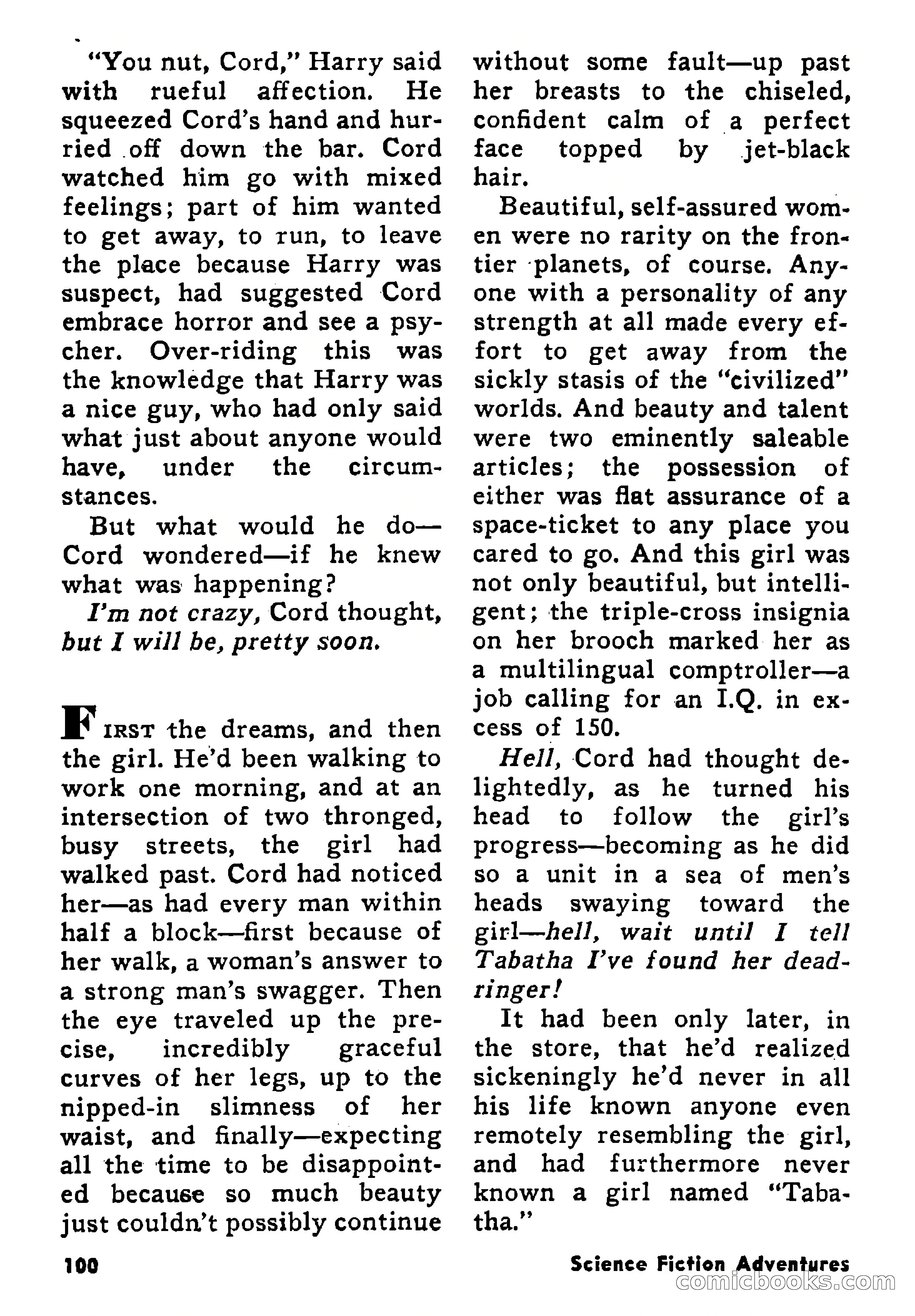 Science Fiction Adventures, January 1958 — page 100 of 133