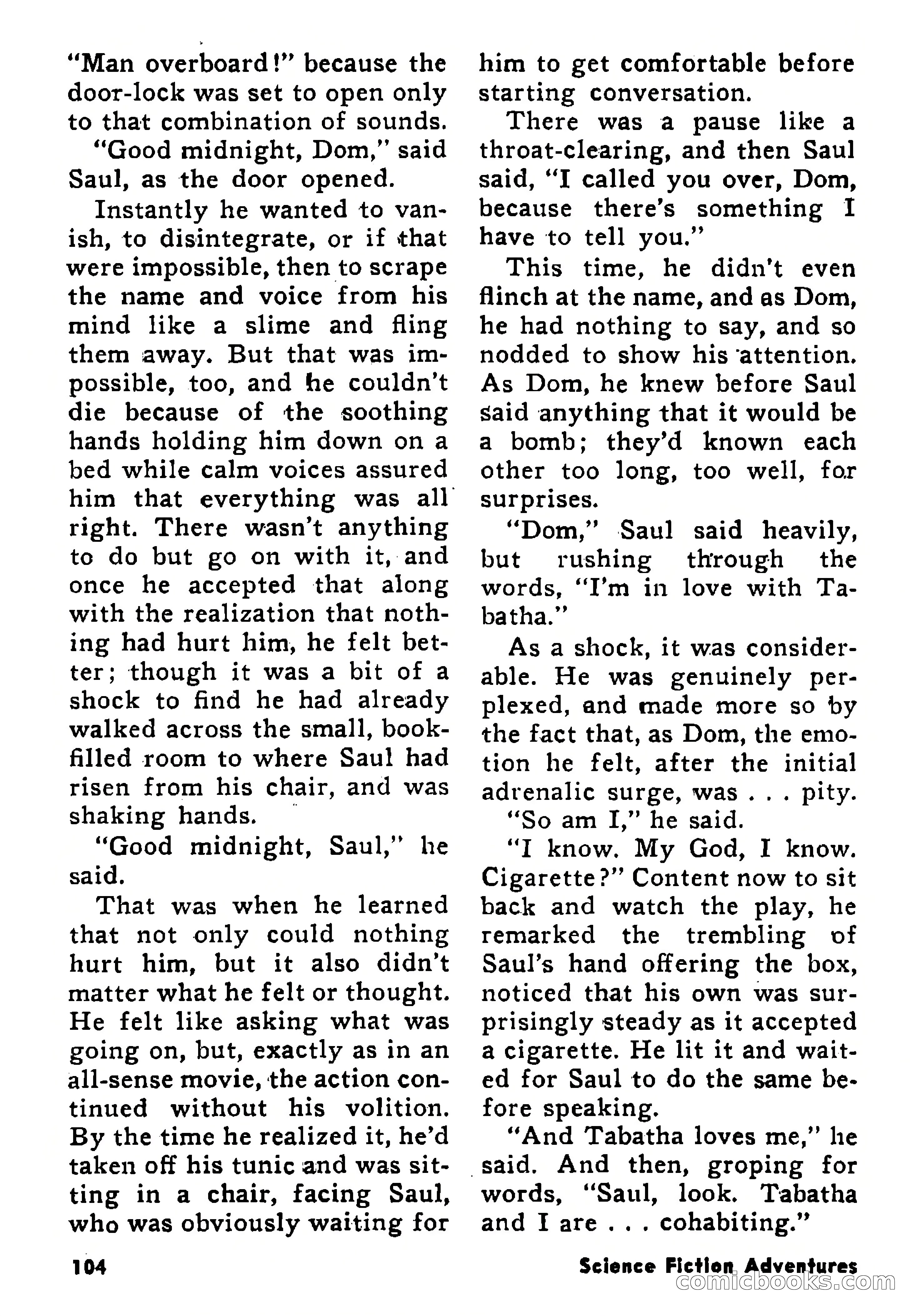 Science Fiction Adventures, January 1958 — page 104 of 133