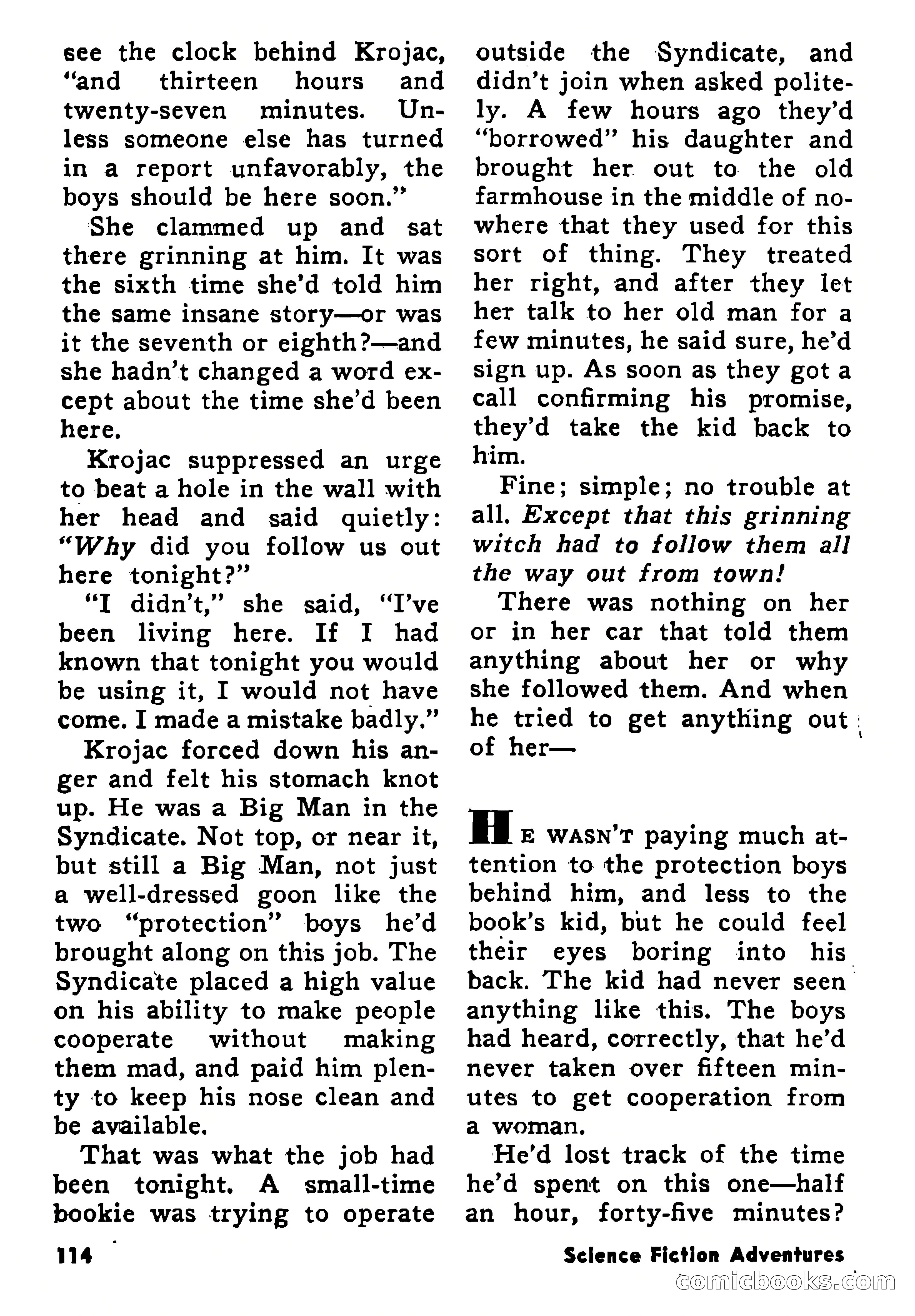 Science Fiction Adventures, January 1958 — page 114 of 133