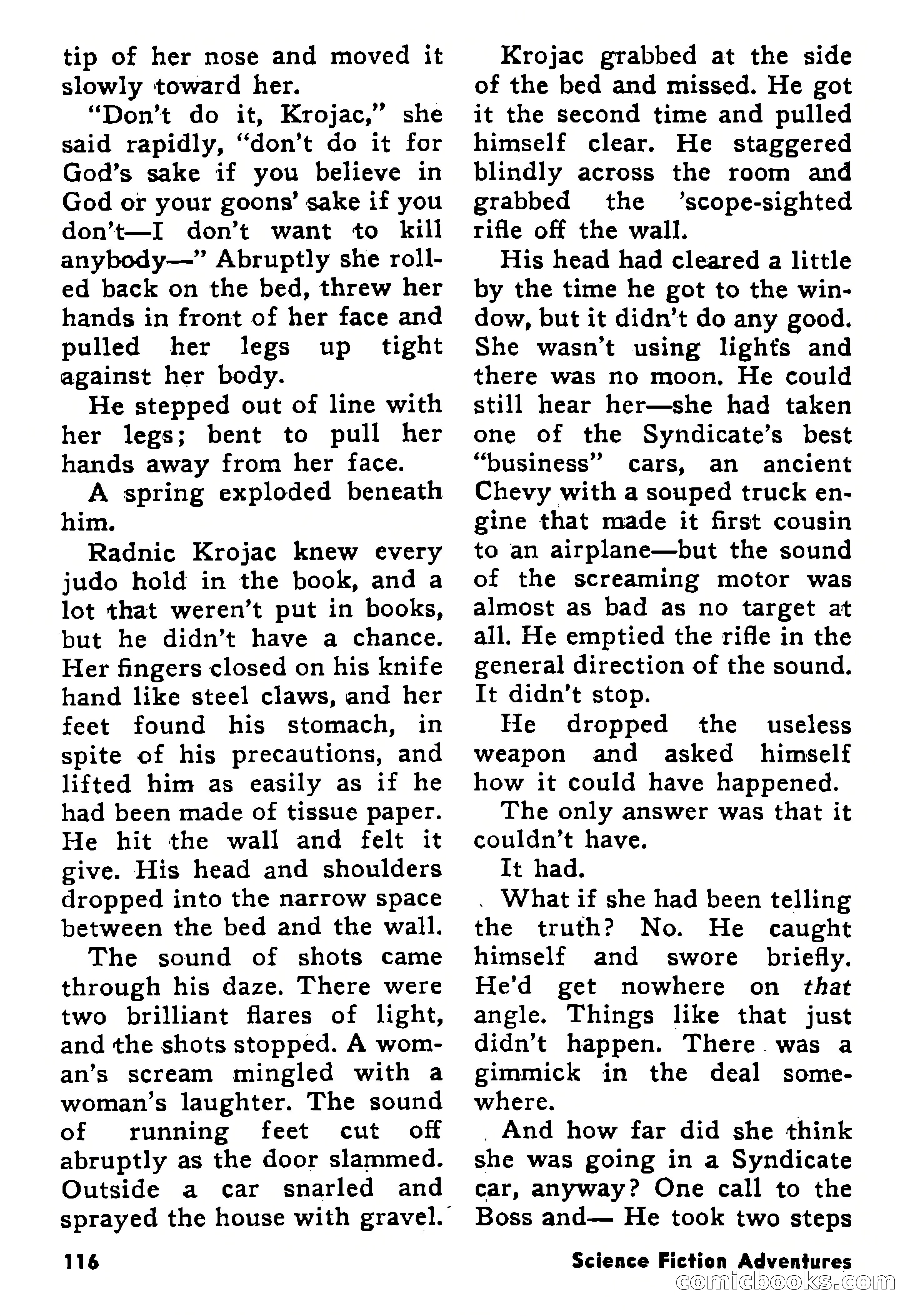 Science Fiction Adventures, January 1958 — page 116 of 133