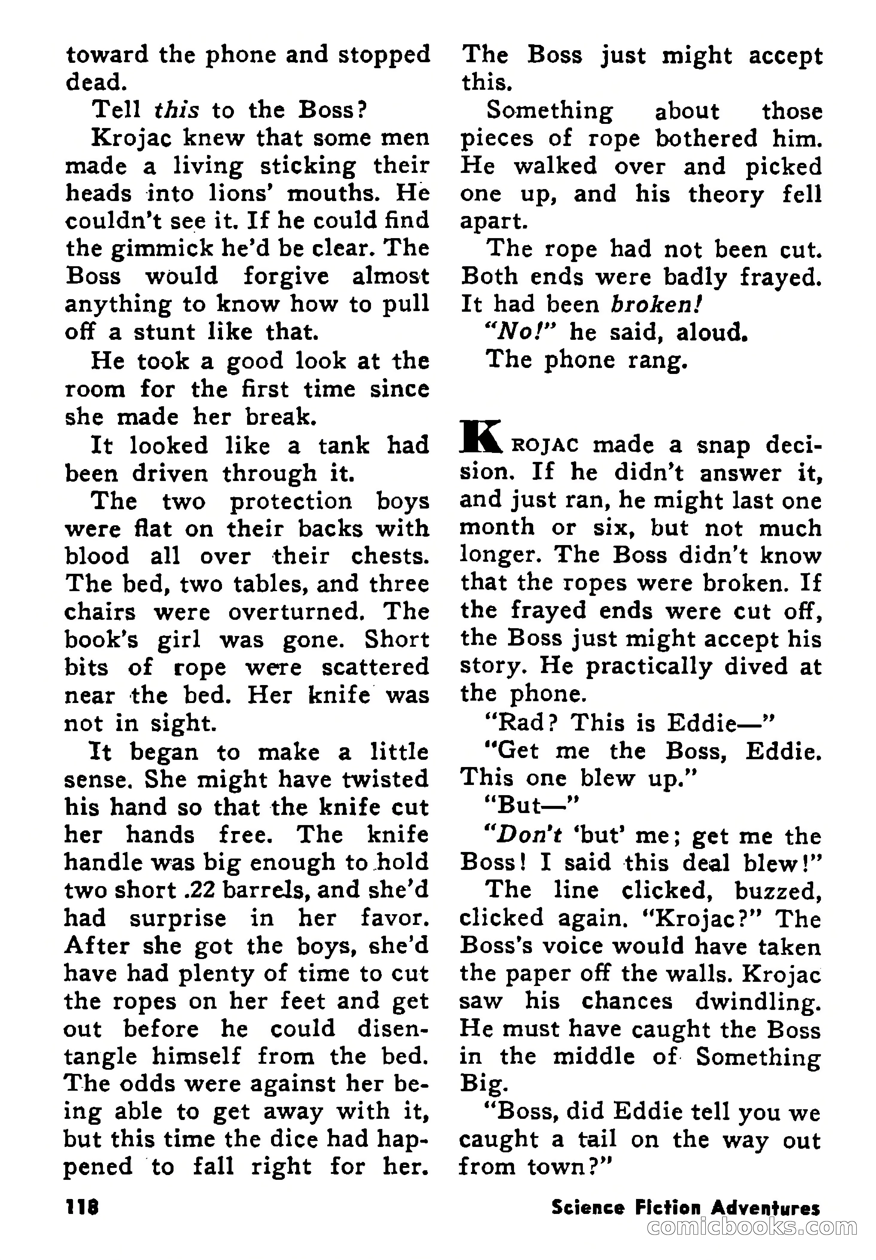 Science Fiction Adventures, January 1958 — page 118 of 133