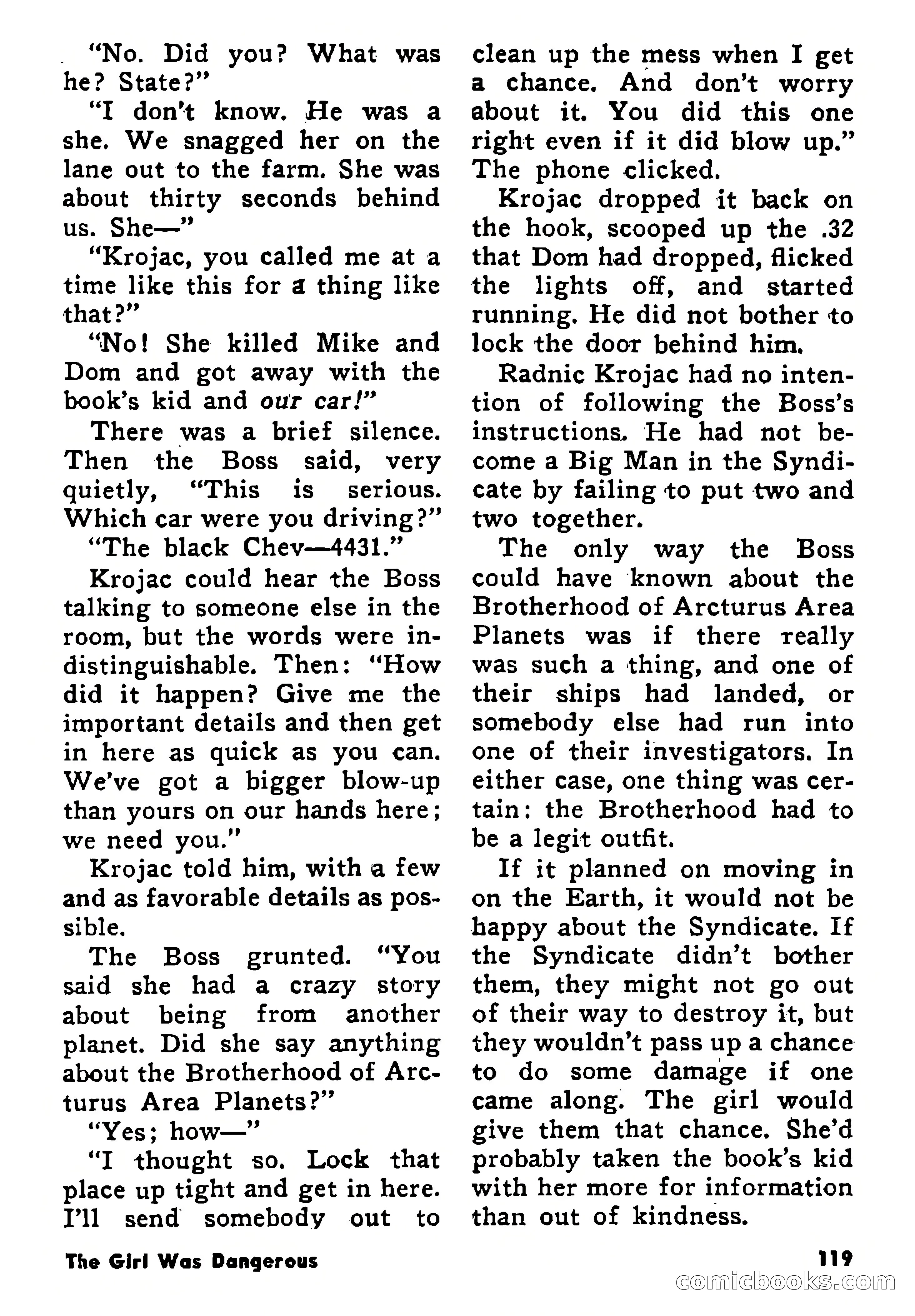 Science Fiction Adventures, January 1958 — page 119 of 133