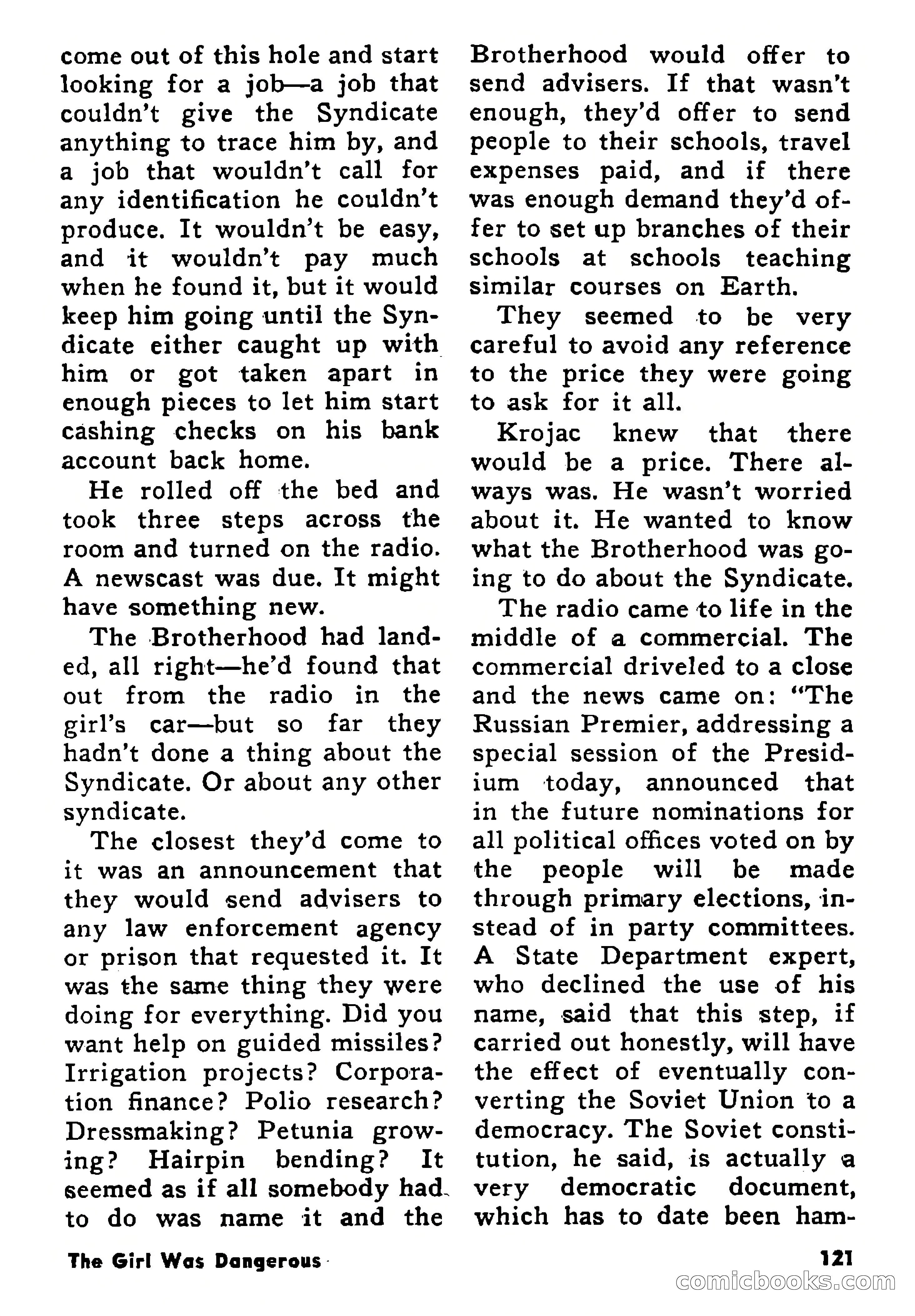 Science Fiction Adventures, January 1958 — page 121 of 133