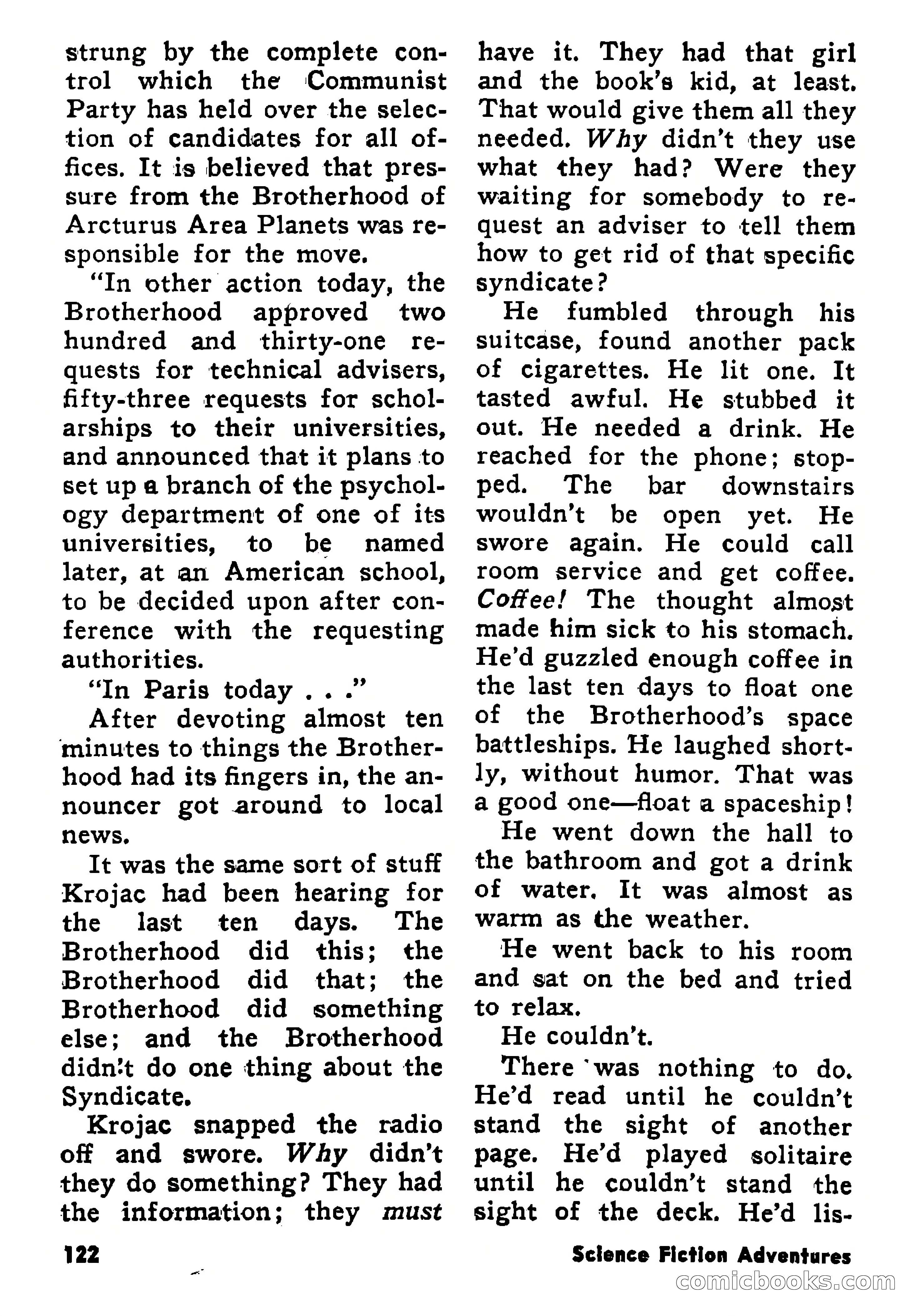 Science Fiction Adventures, January 1958 — page 122 of 133