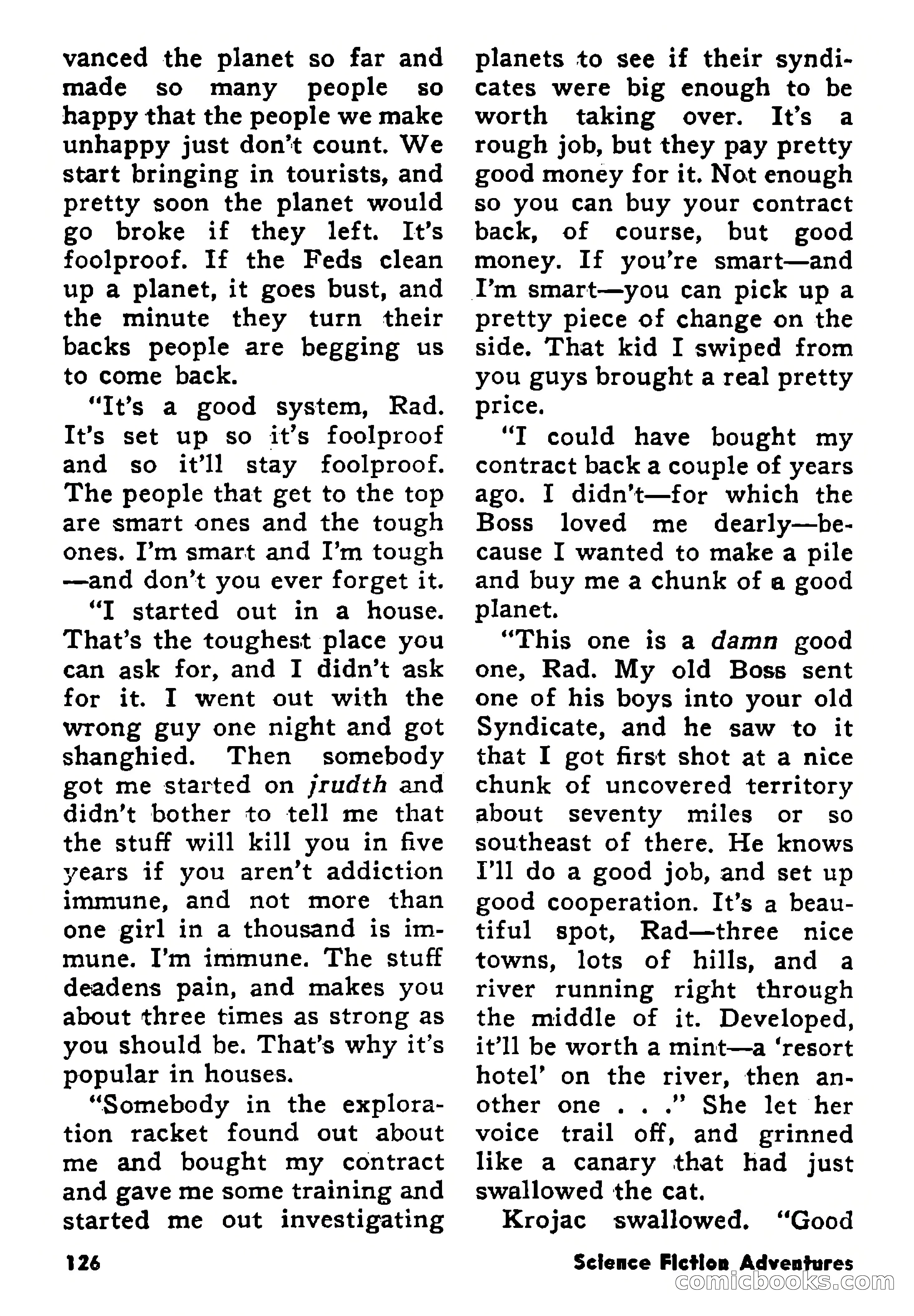 Science Fiction Adventures, January 1958 — page 126 of 133