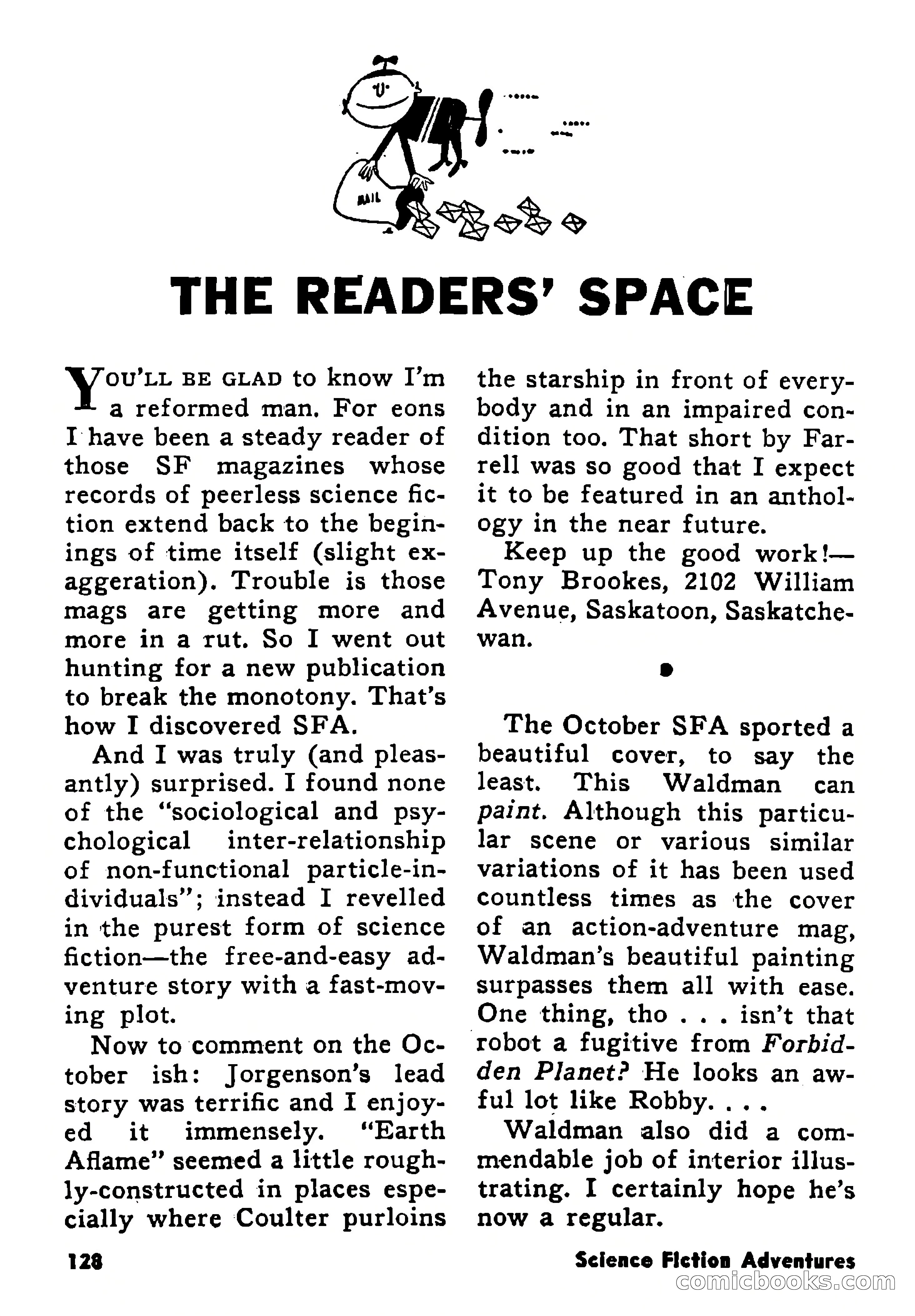 Science Fiction Adventures, January 1958 — page 128 of 133