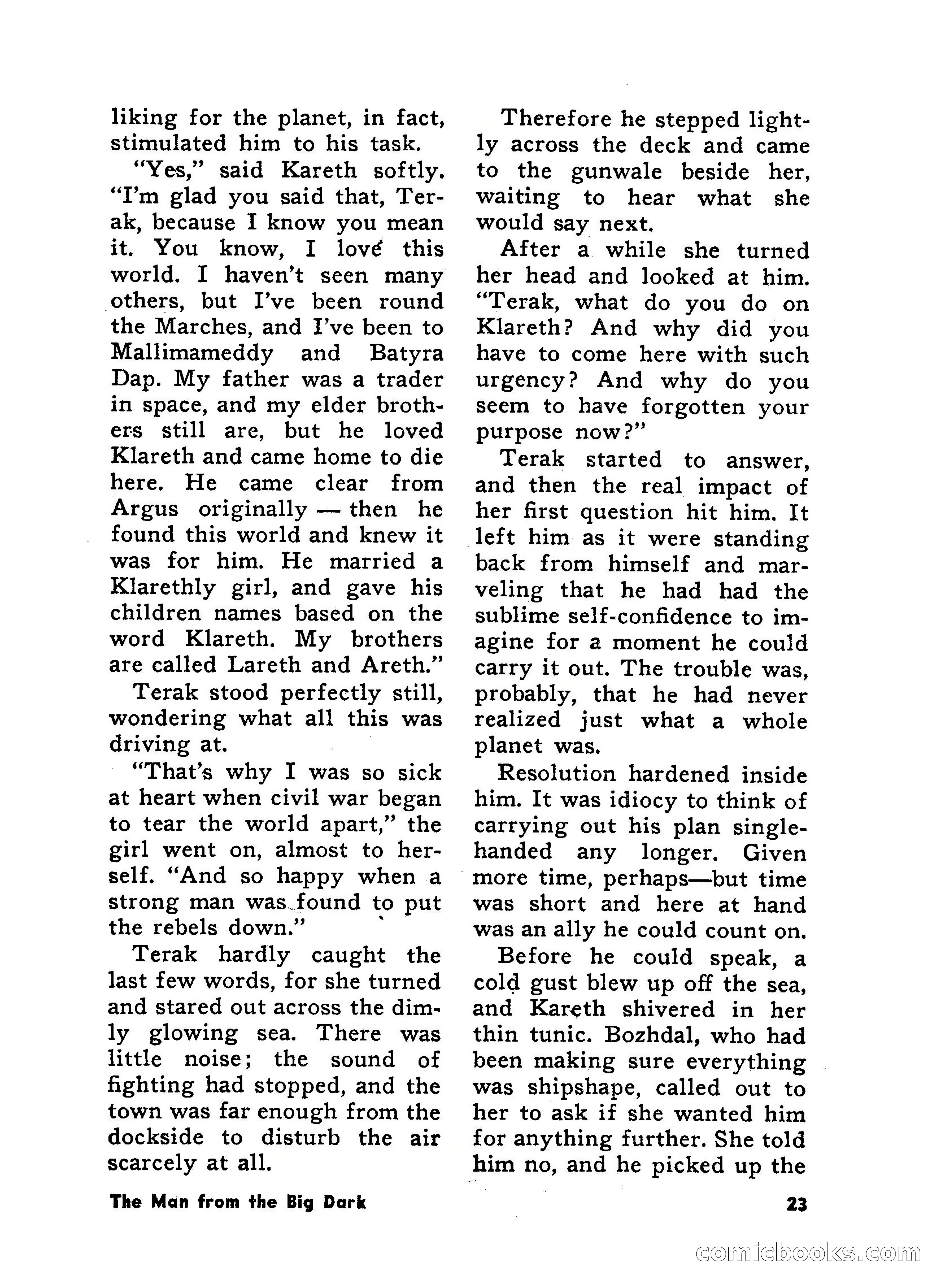 Science Fiction Adventures, June 1958 — page 23 of 133