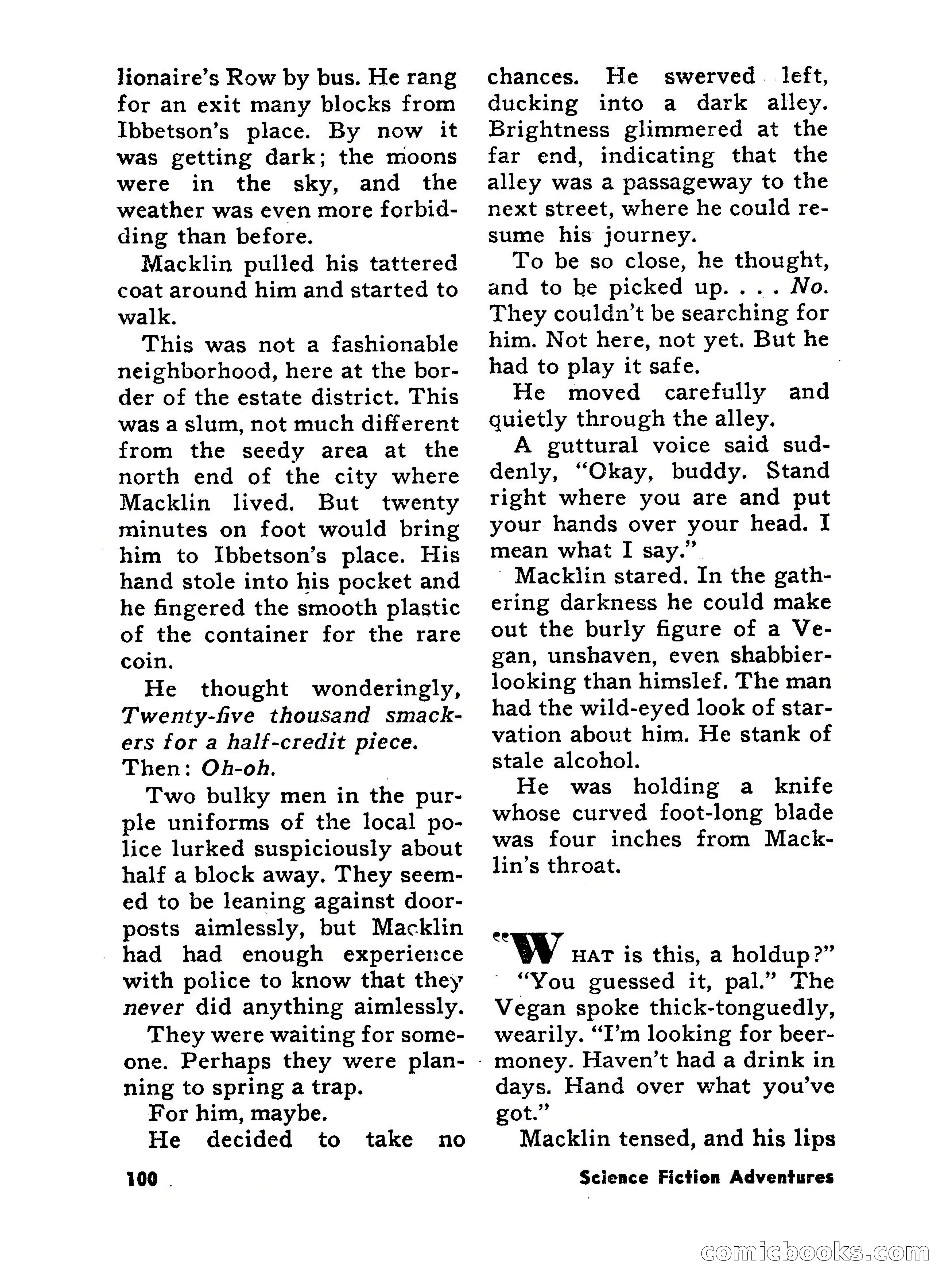 Science Fiction Adventures, June 1958 — page 100 of 133