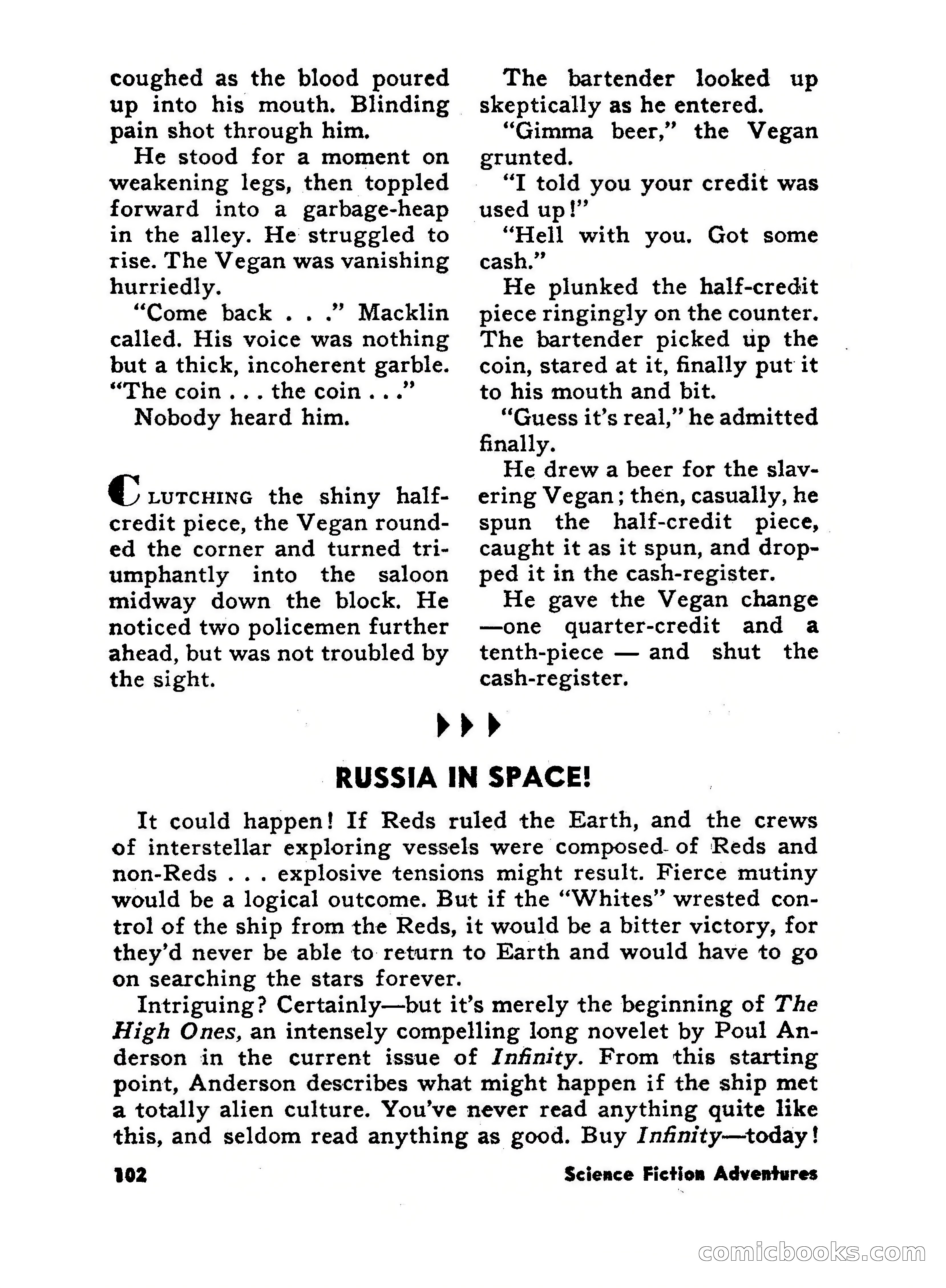 Science Fiction Adventures, June 1958 — page 102 of 133