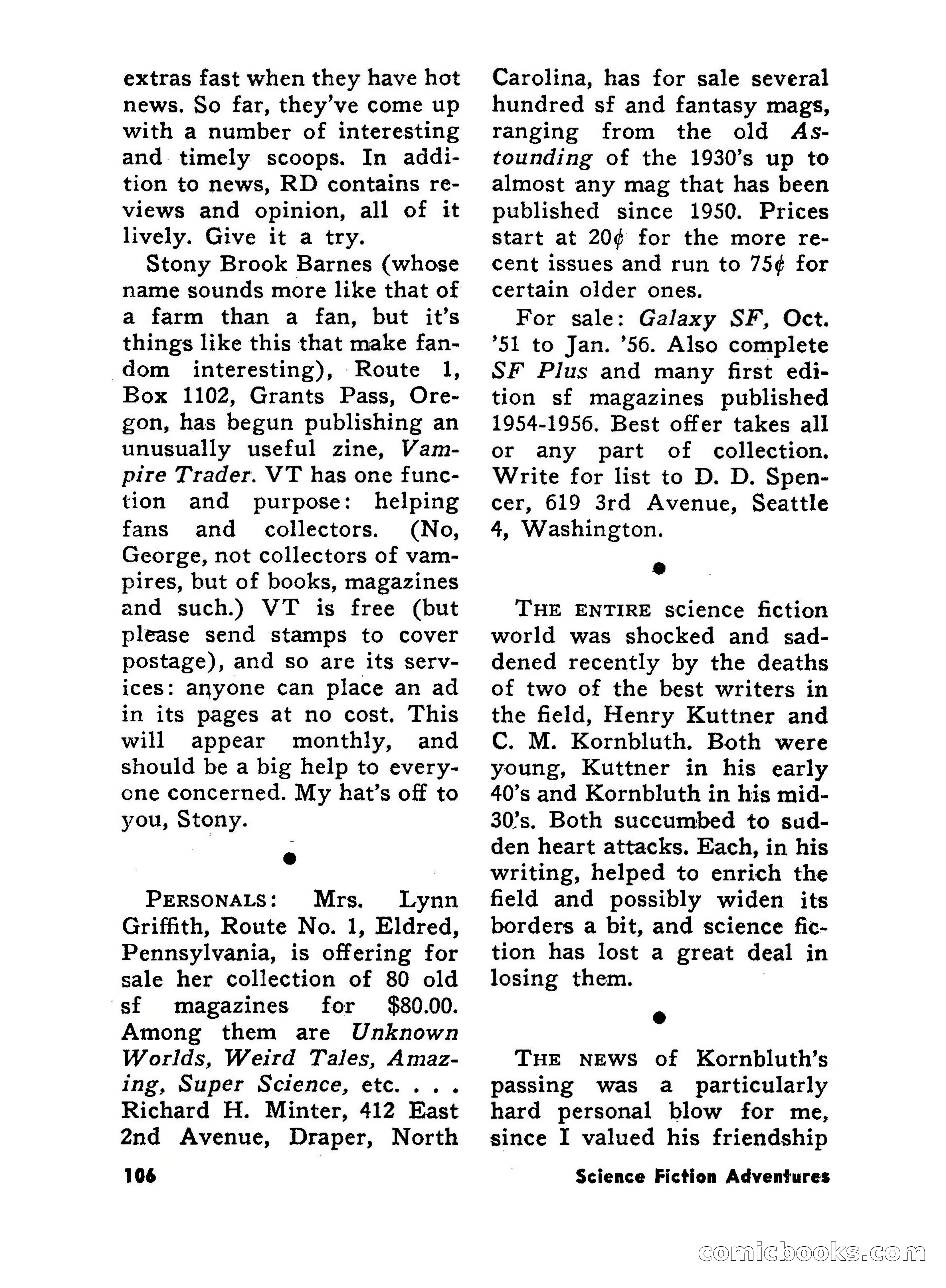 Science Fiction Adventures, June 1958 — page 106 of 133