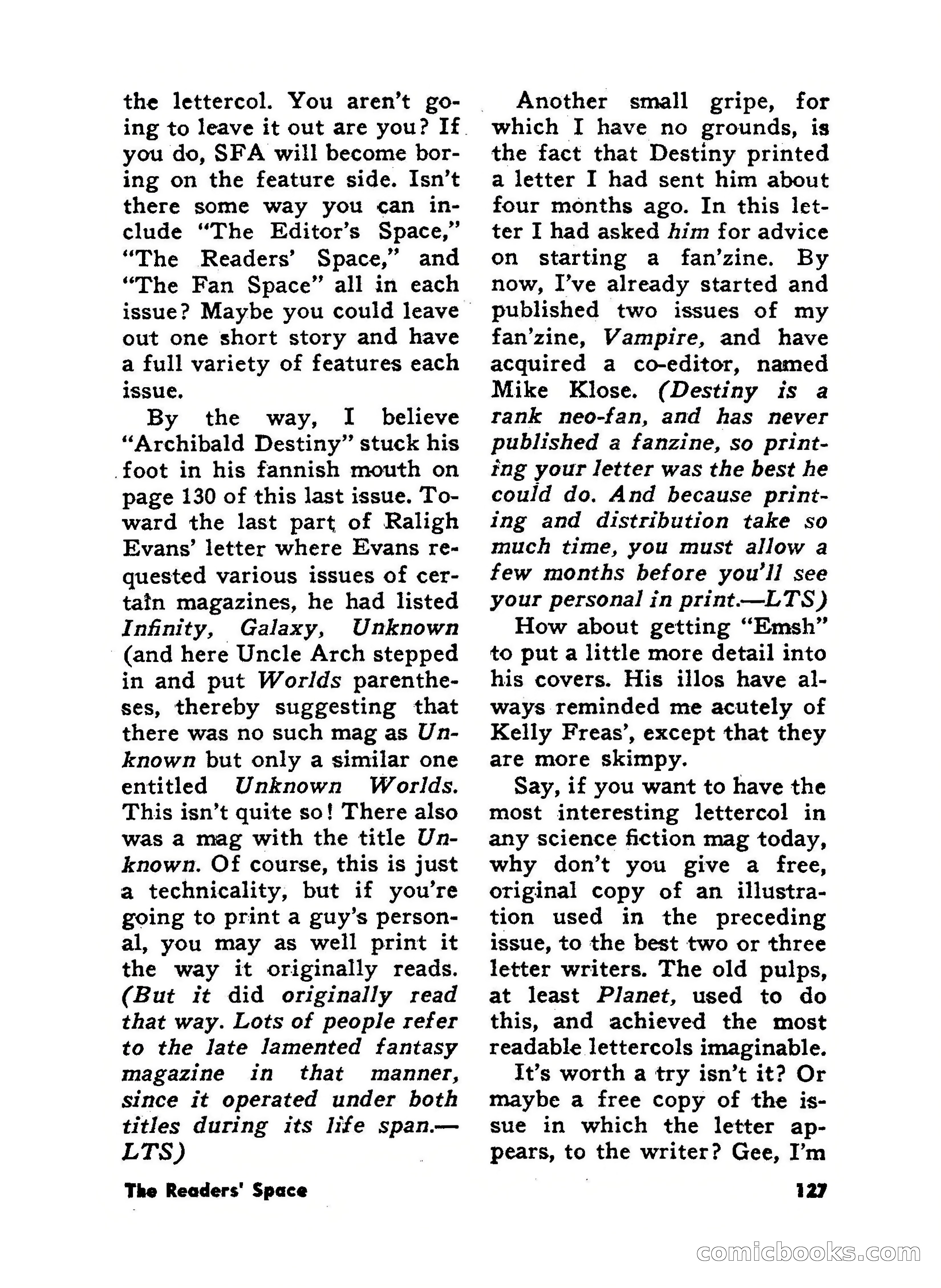 Science Fiction Adventures, June 1958 — page 127 of 133