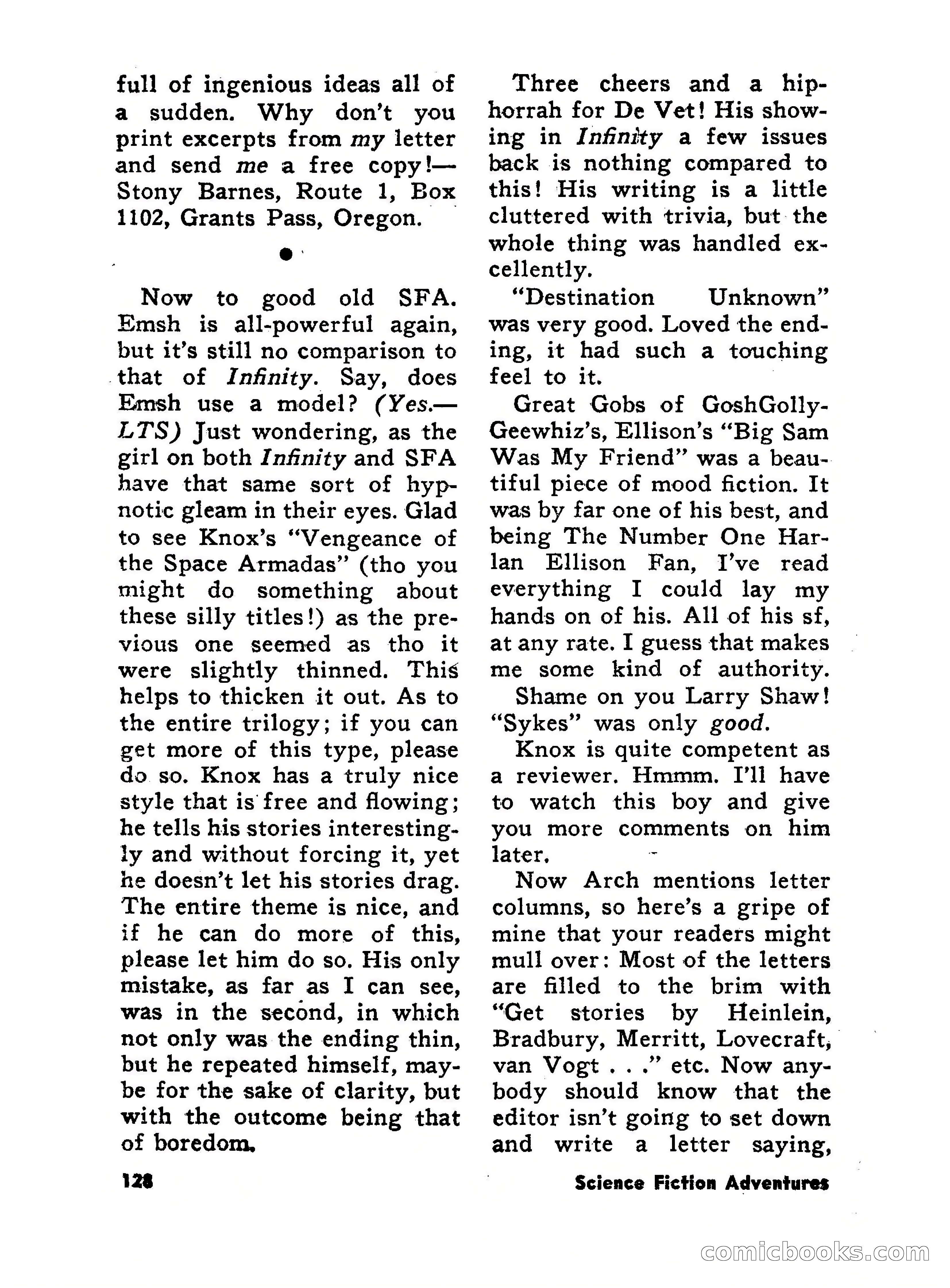 Science Fiction Adventures, June 1958 — page 128 of 133