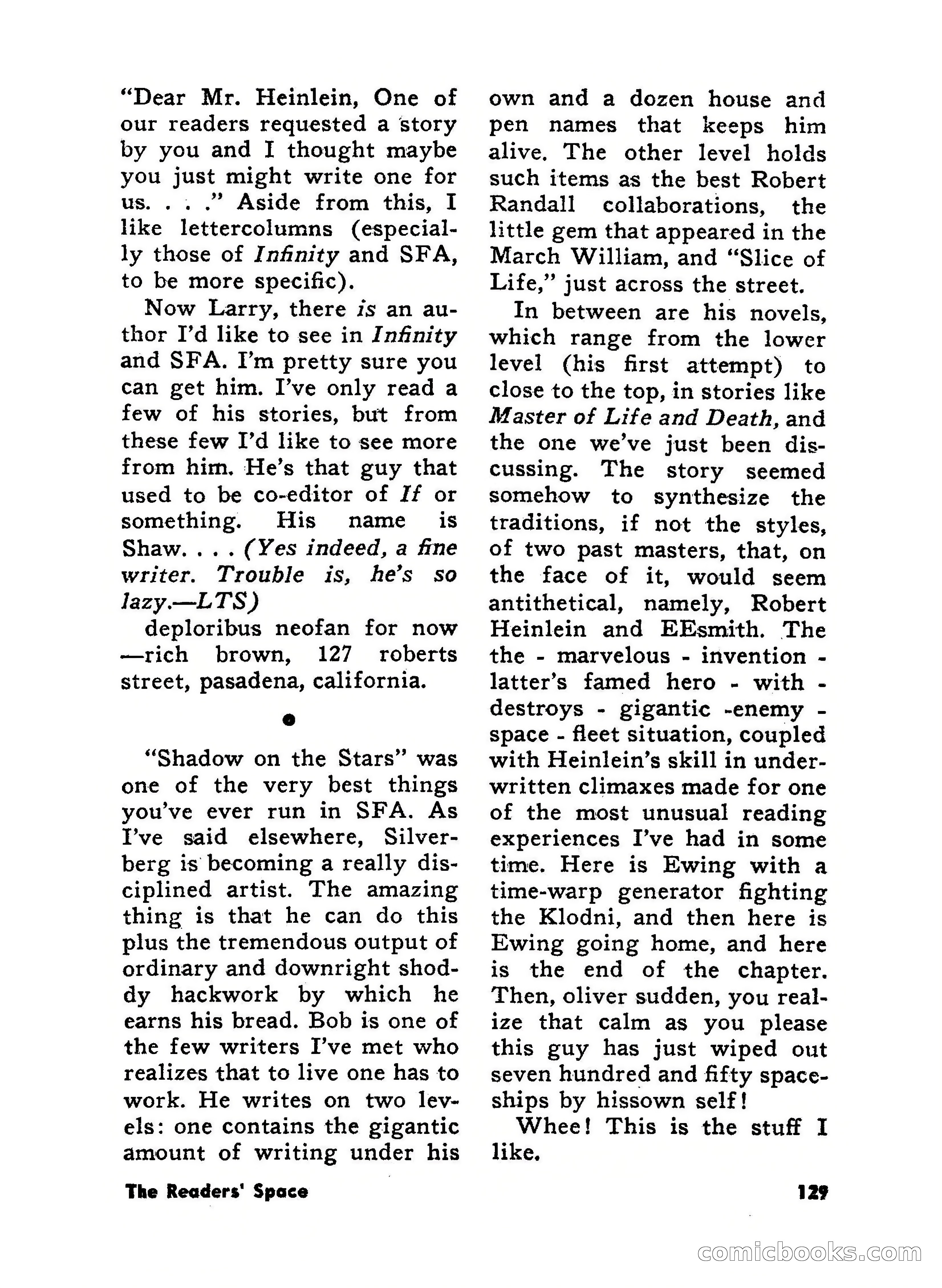 Science Fiction Adventures, June 1958 — page 129 of 133