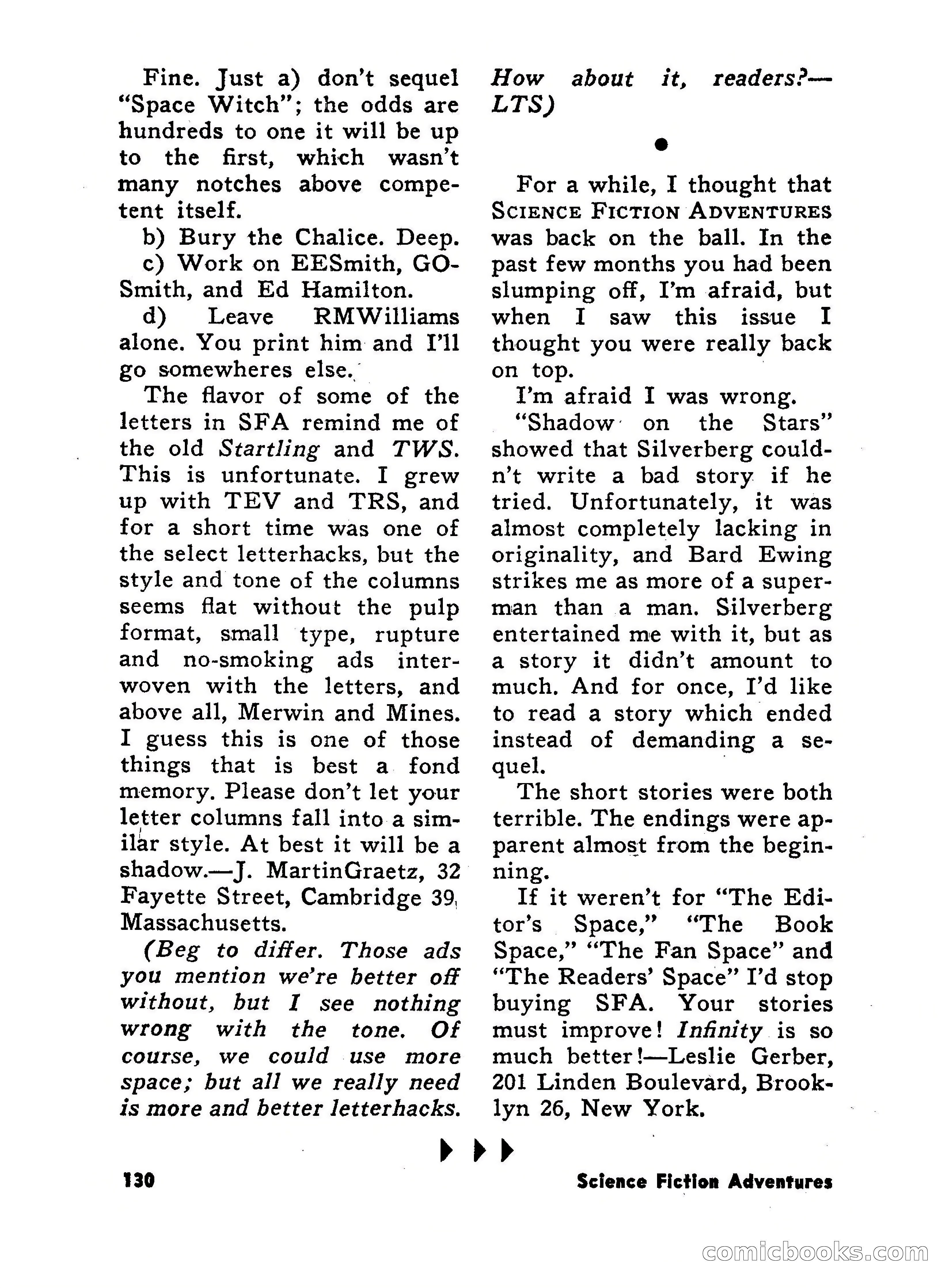 Science Fiction Adventures, June 1958 — page 130 of 133
