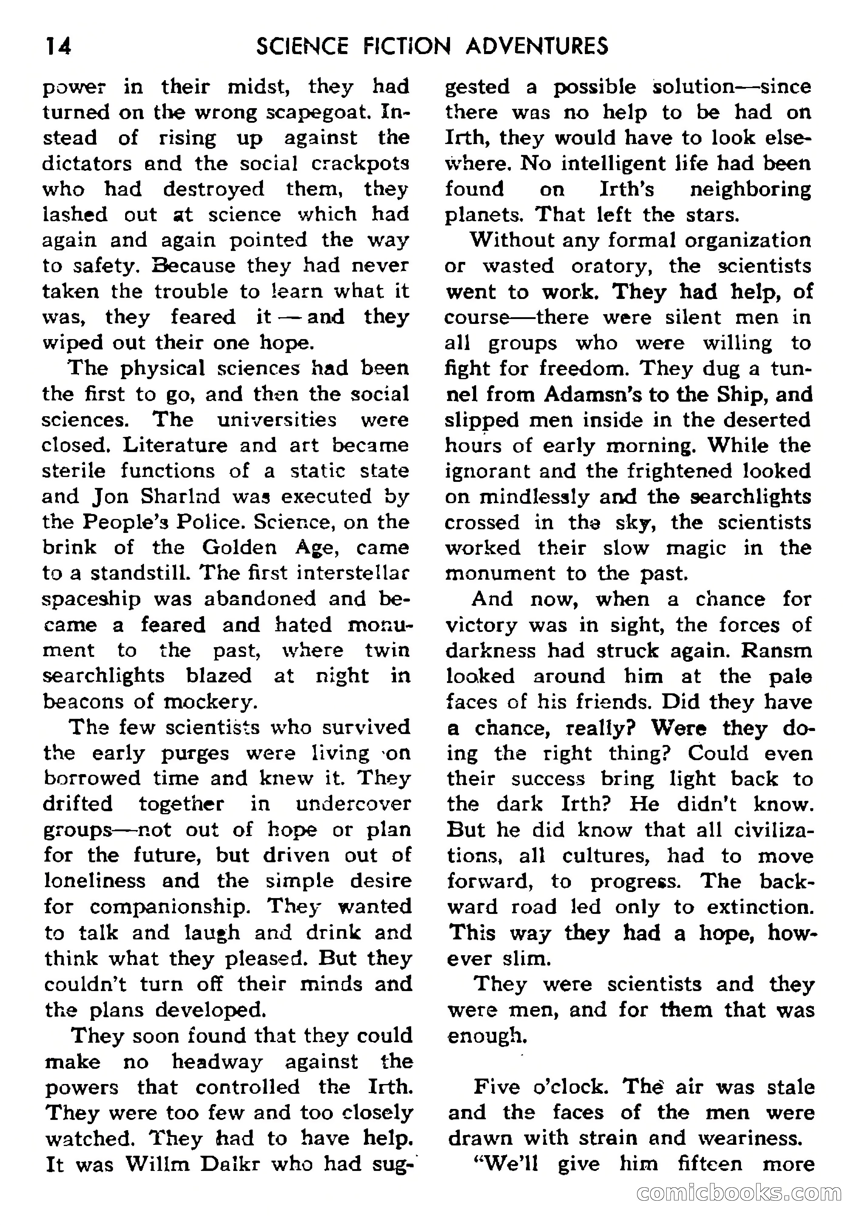 Science Fiction Adventures, Vol. 1, No. 1 — page 17 of 166