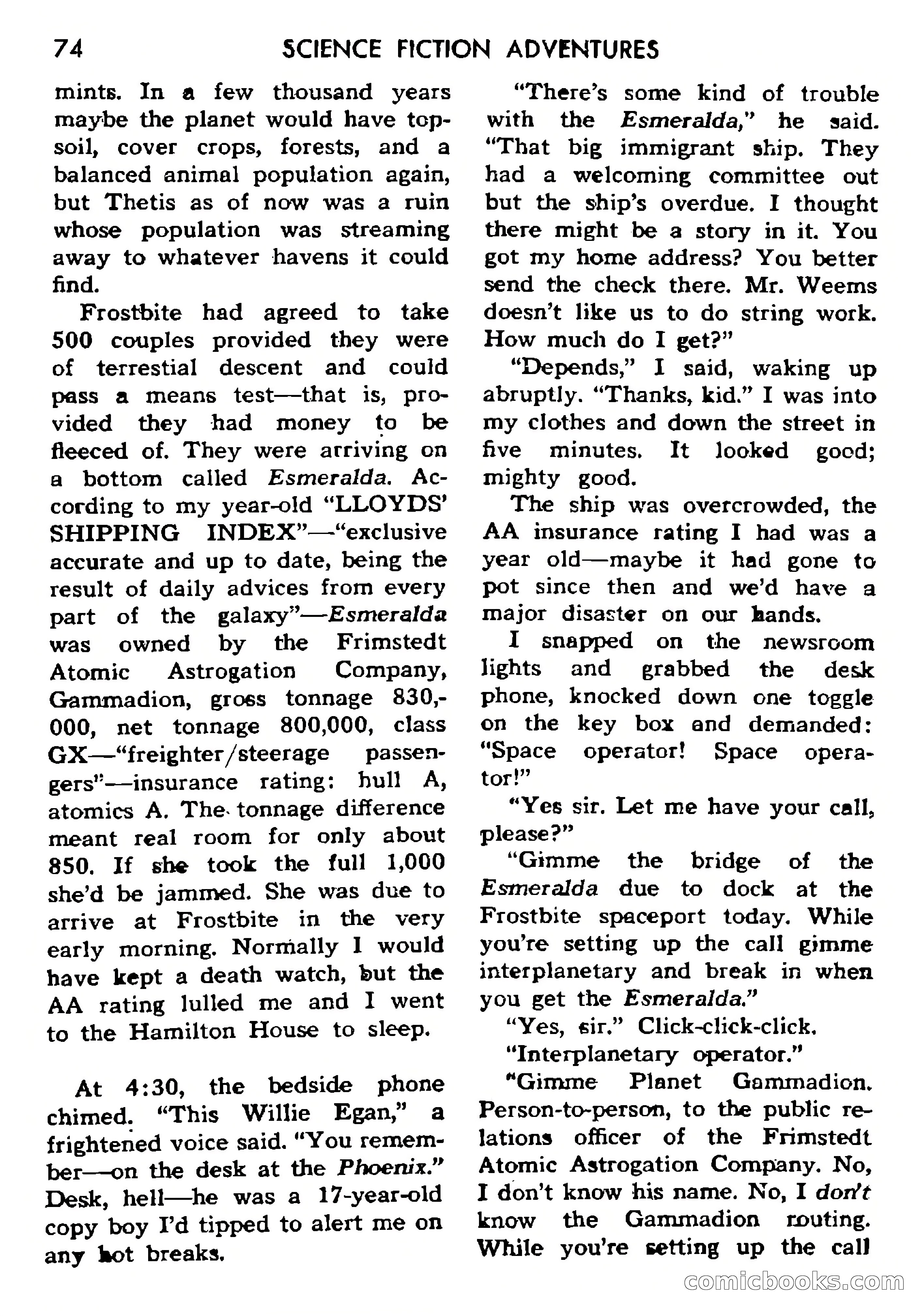 Science Fiction Adventures, Vol. 1, No. 1 — page 77 of 166