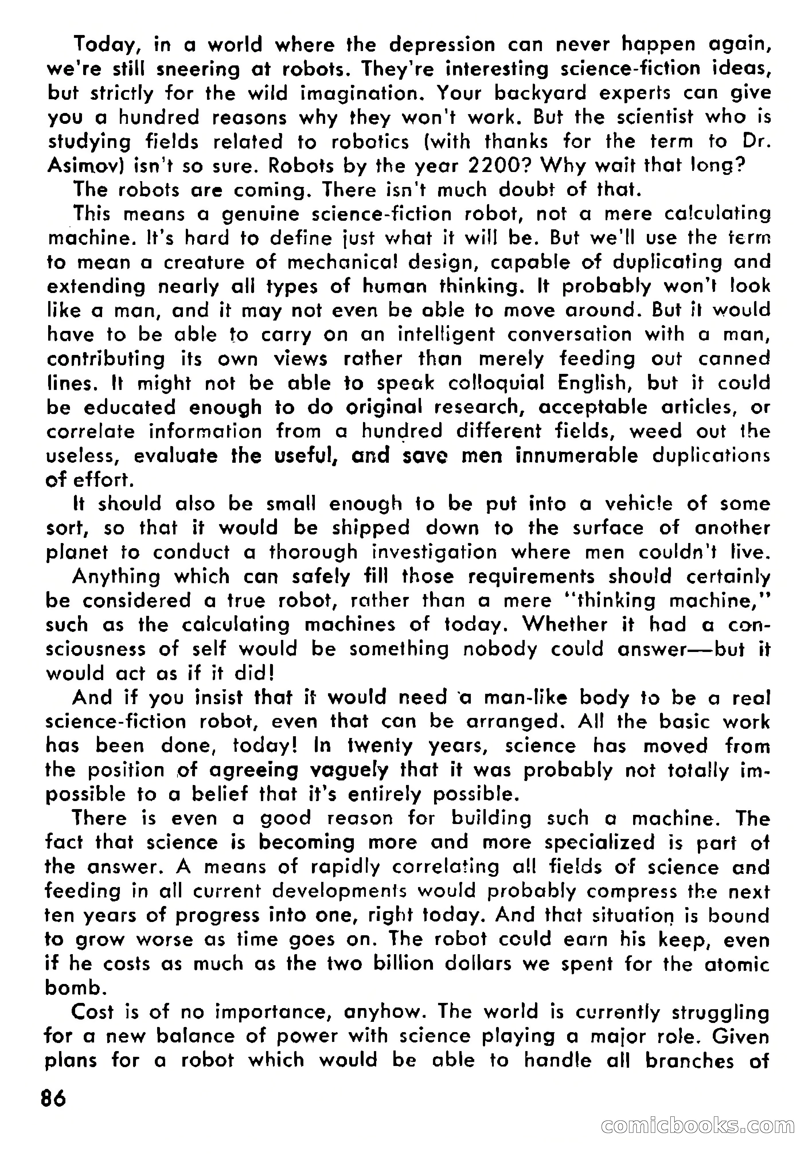 Science Fiction Adventures, Vol. 1, No. 1 — page 89 of 166
