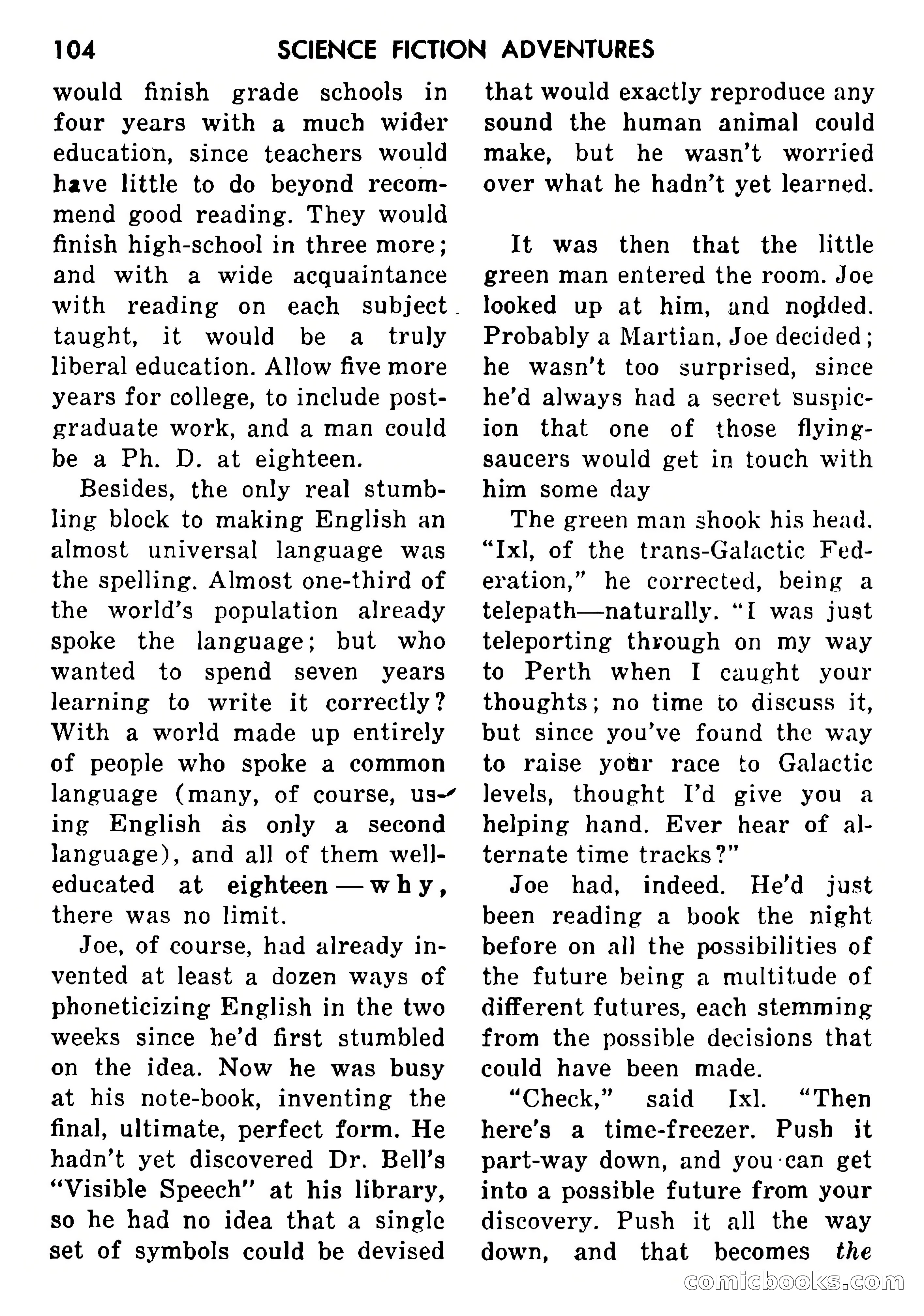 Science Fiction Adventures, Vol. 1, No. 1 — page 107 of 166