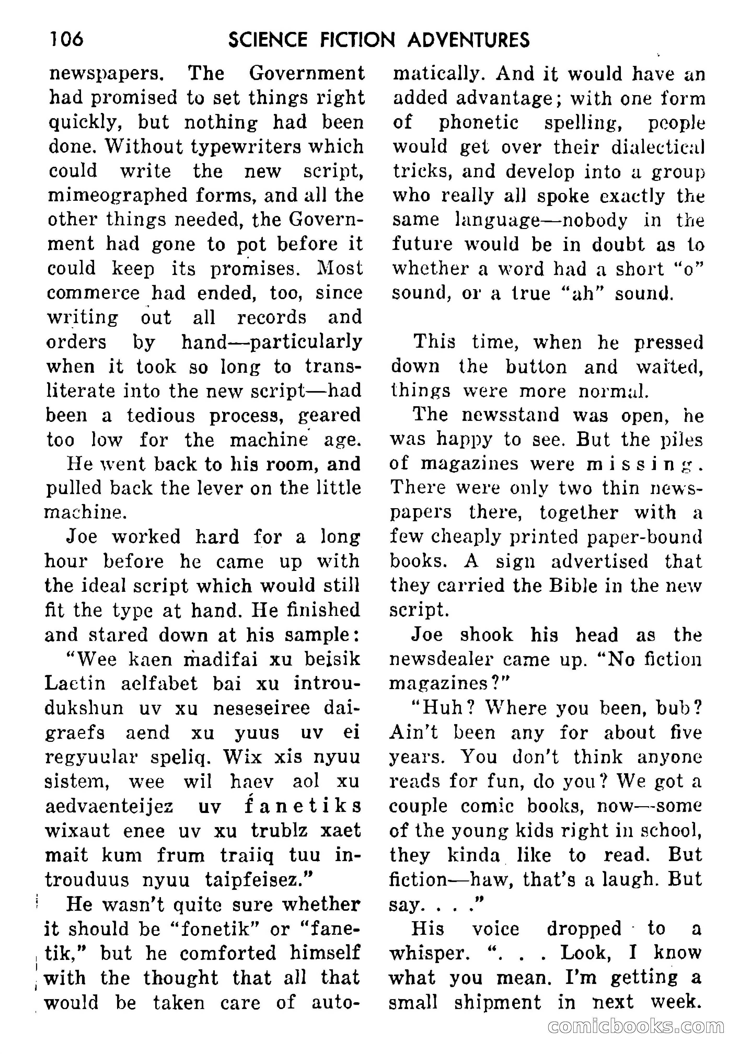 Science Fiction Adventures, Vol. 1, No. 1 — page 109 of 166