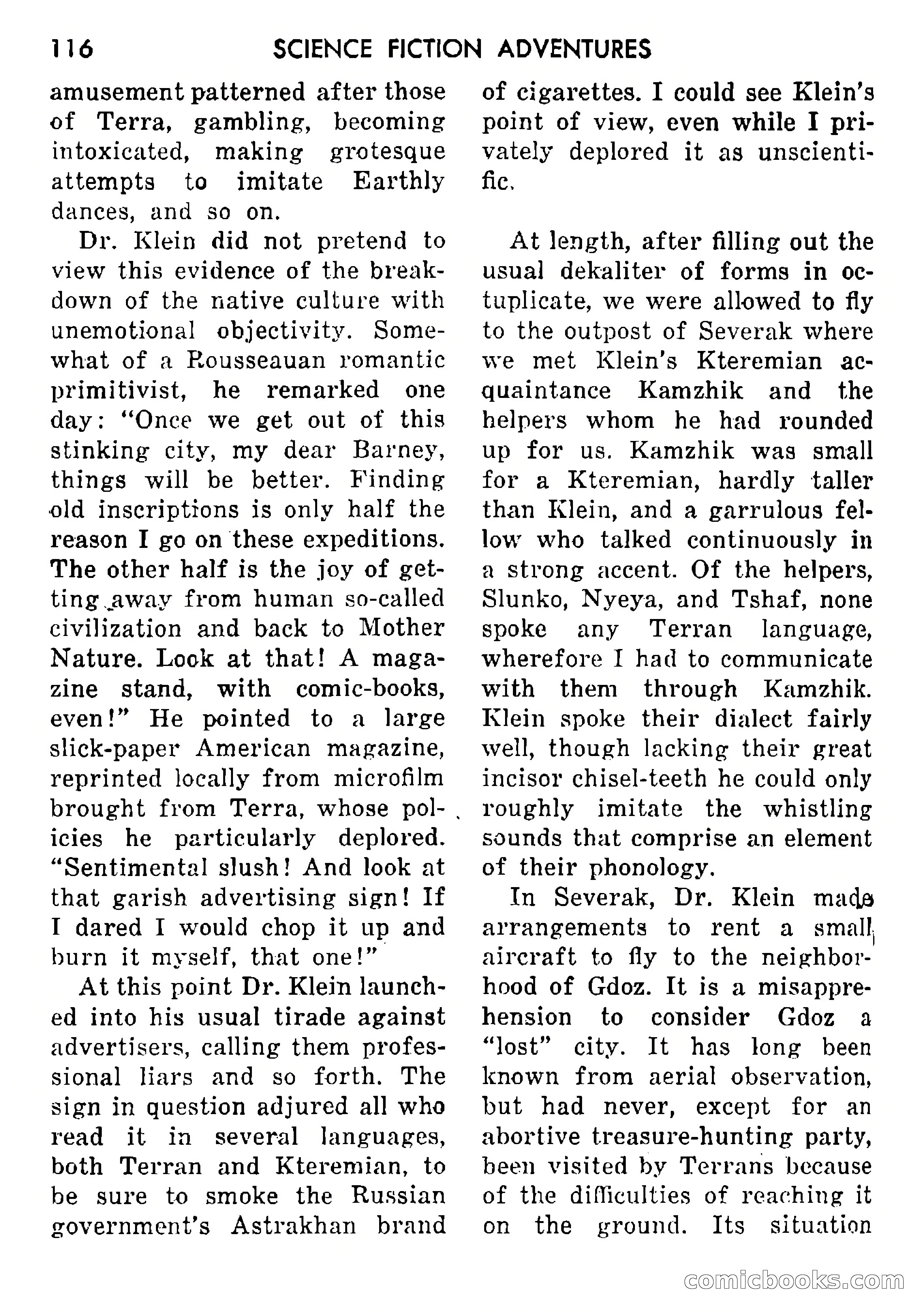 Science Fiction Adventures, Vol. 1, No. 1 — page 119 of 166