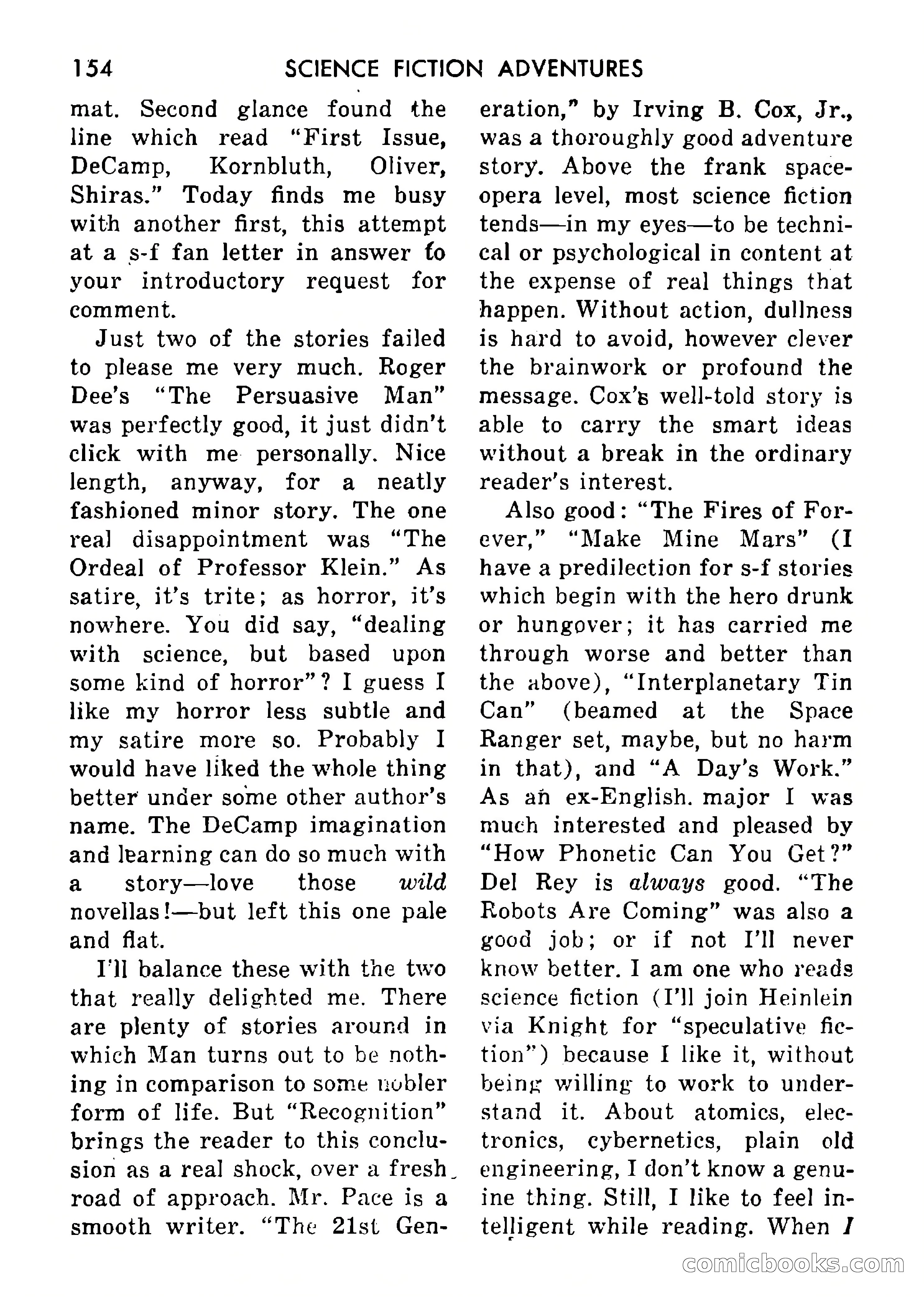 Science Fiction Adventures, Vol. 1, No. 3 — page 157 of 166