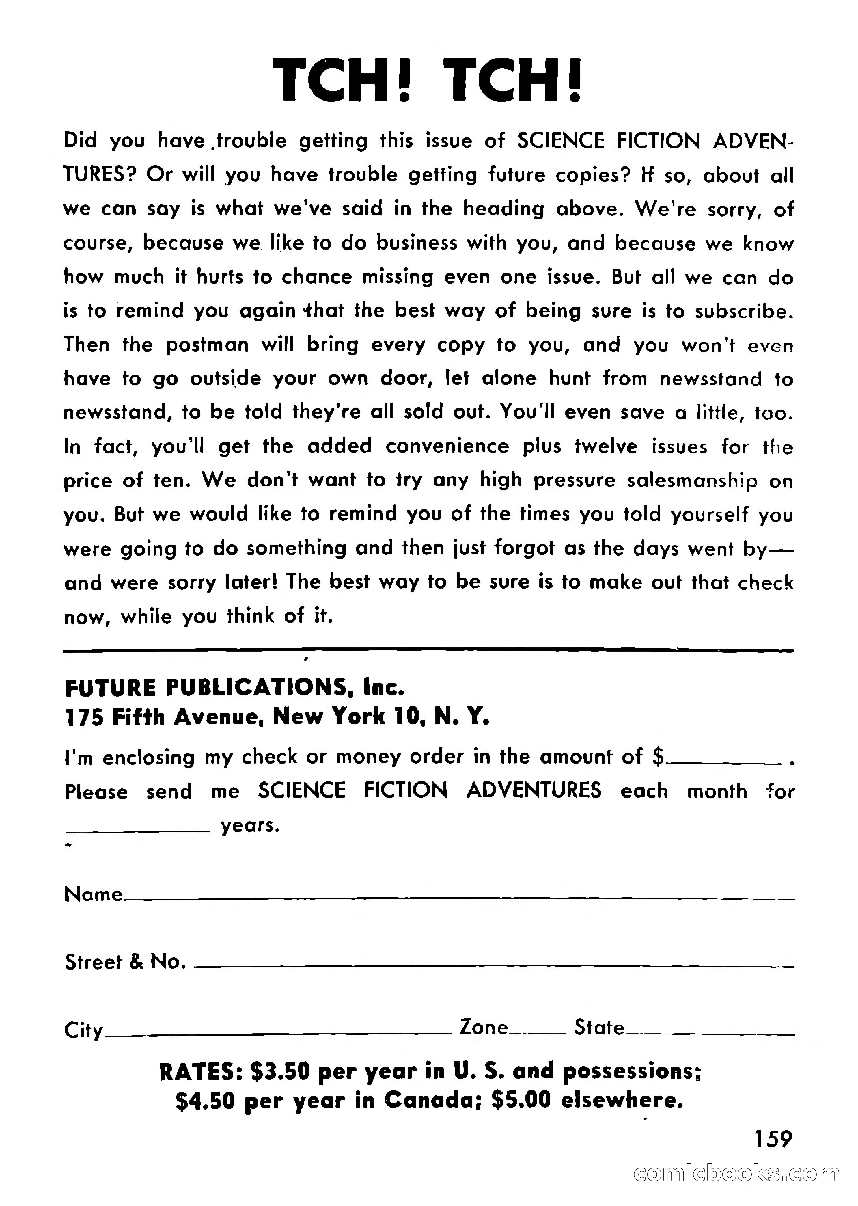 Science Fiction Adventures, Vol. 1, No. 3 — page 162 of 166