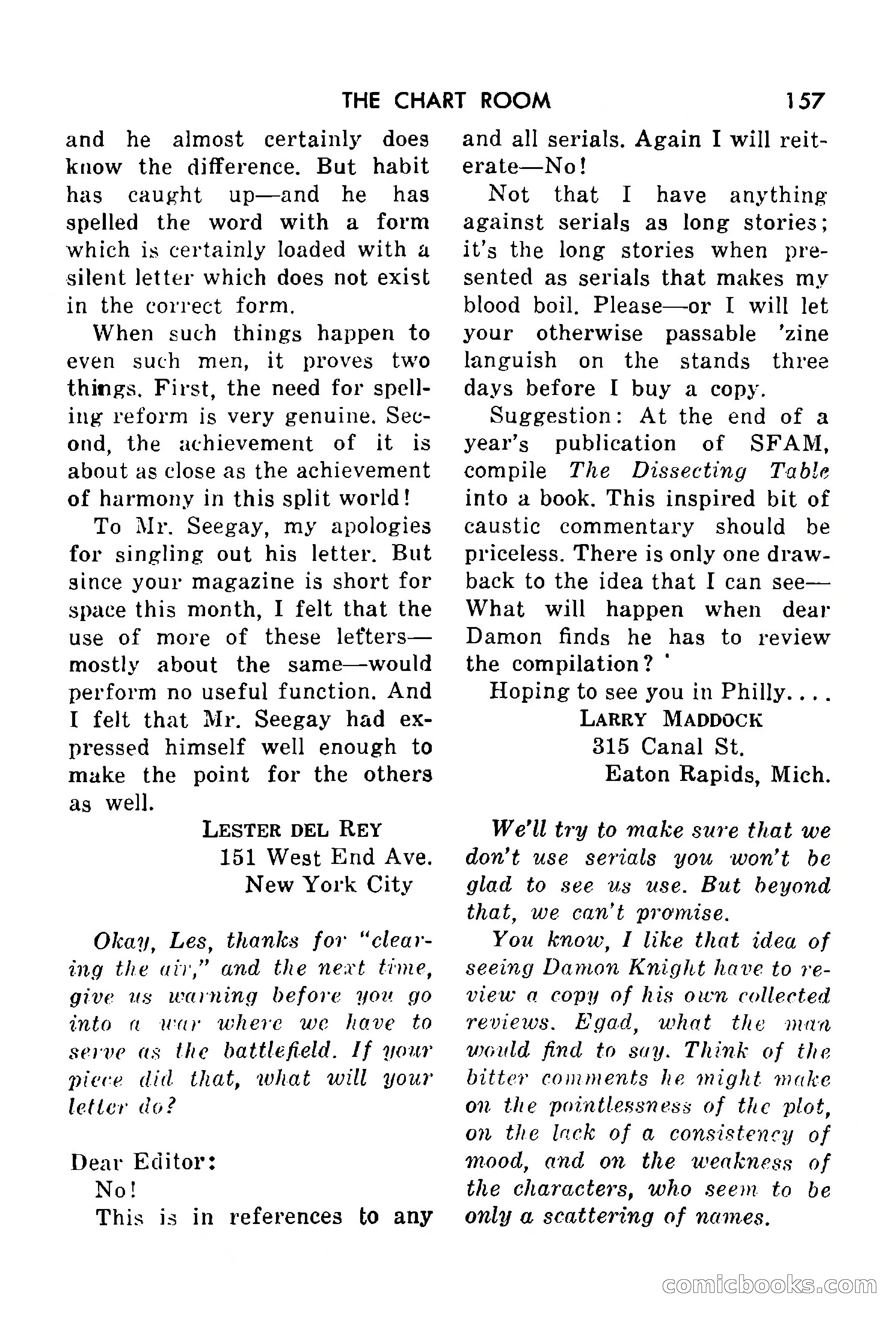 Science Fiction Adventures, Vol. 1, No. 4 — page 160 of 166