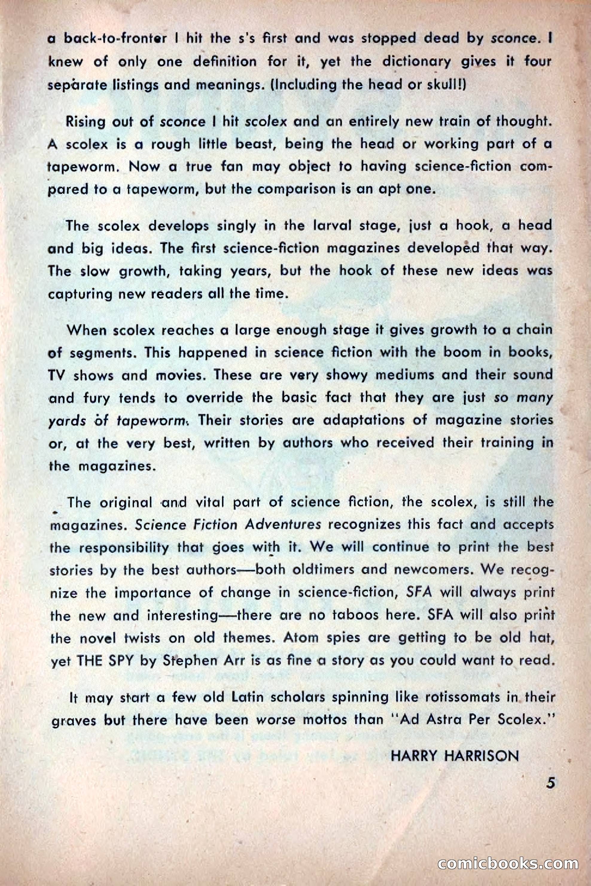 Science Fiction Adventures, December 1953 — page 7 of 164