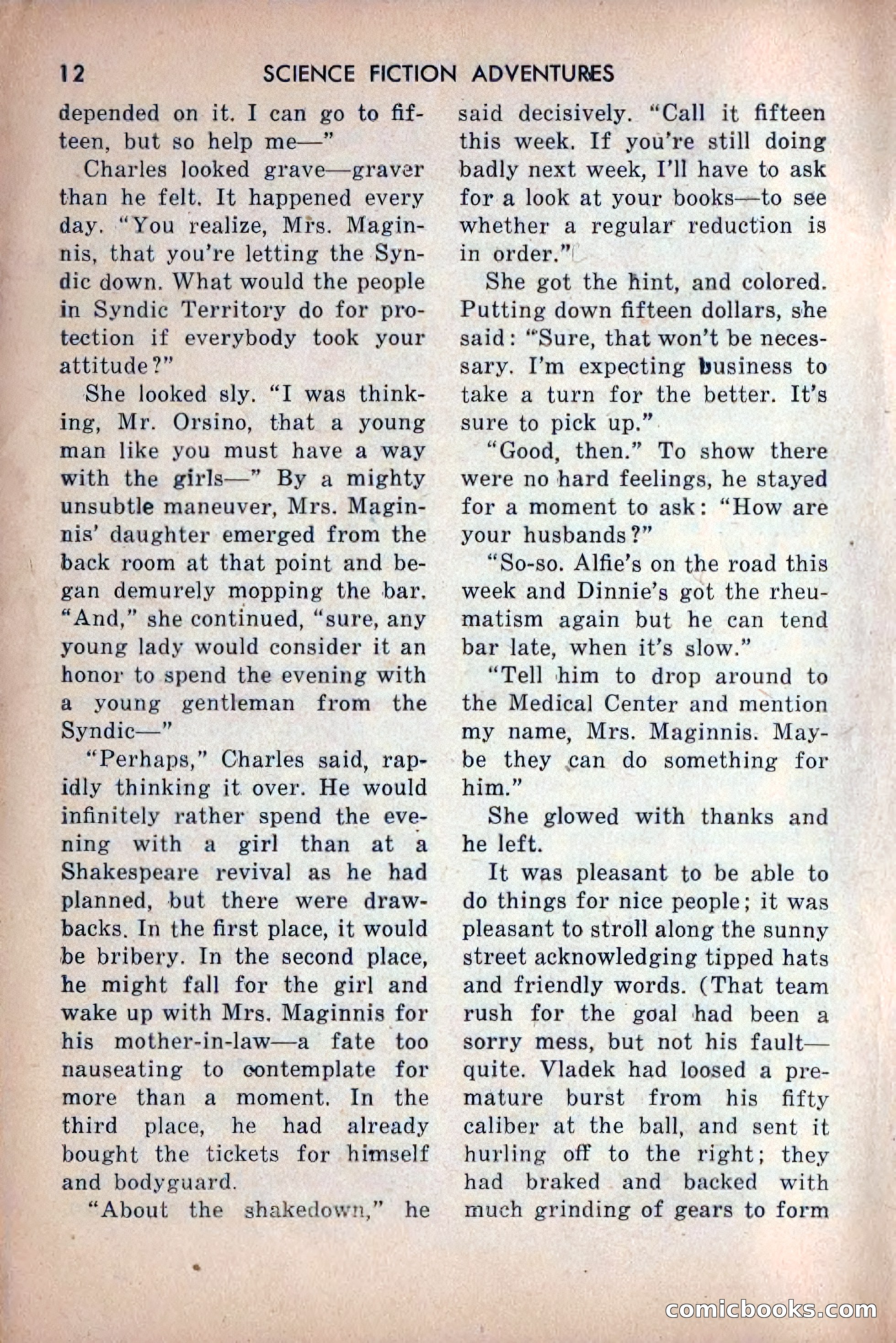 Science Fiction Adventures, December 1953 — page 14 of 164