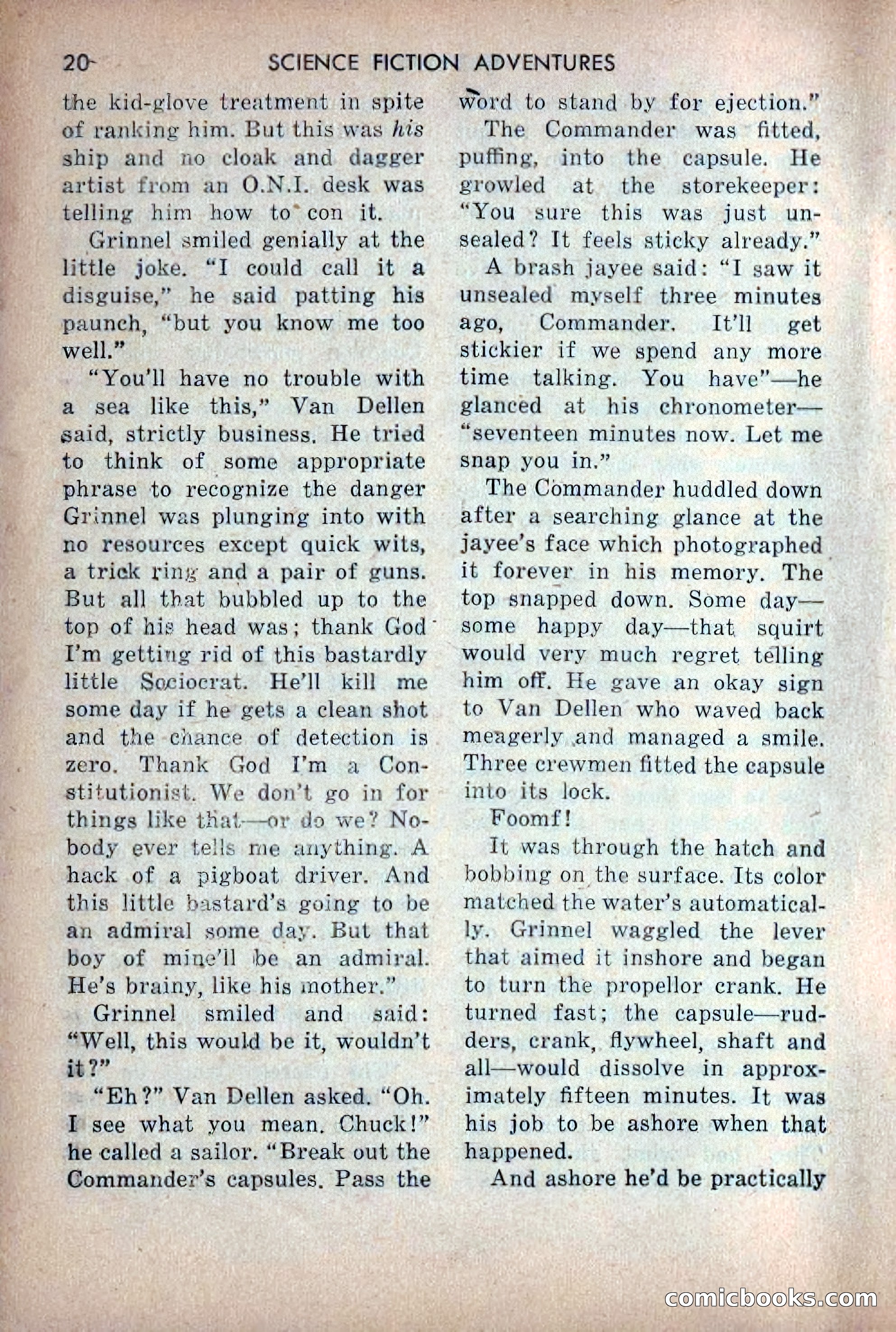 Science Fiction Adventures, December 1953 — page 22 of 164