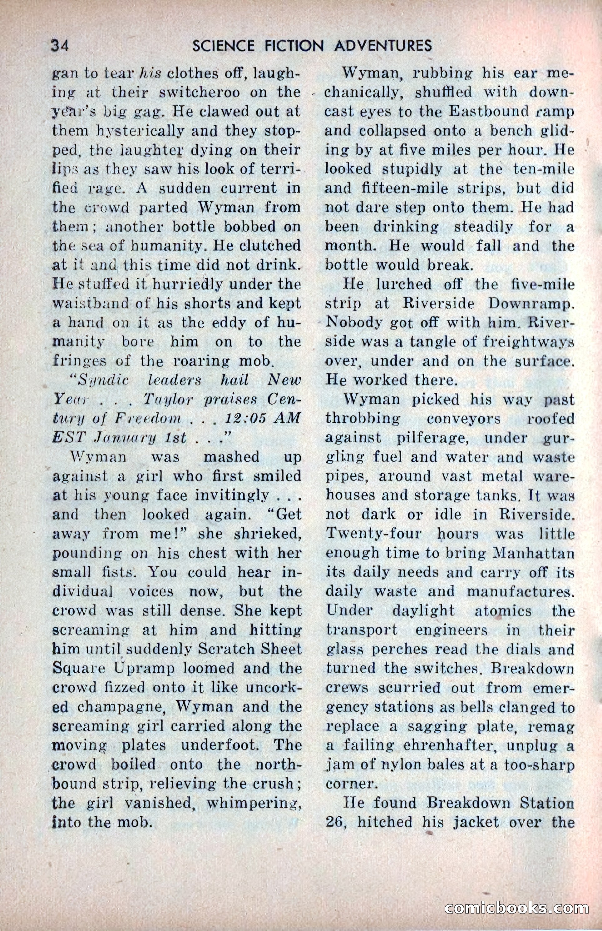 Science Fiction Adventures, December 1953 — page 36 of 164