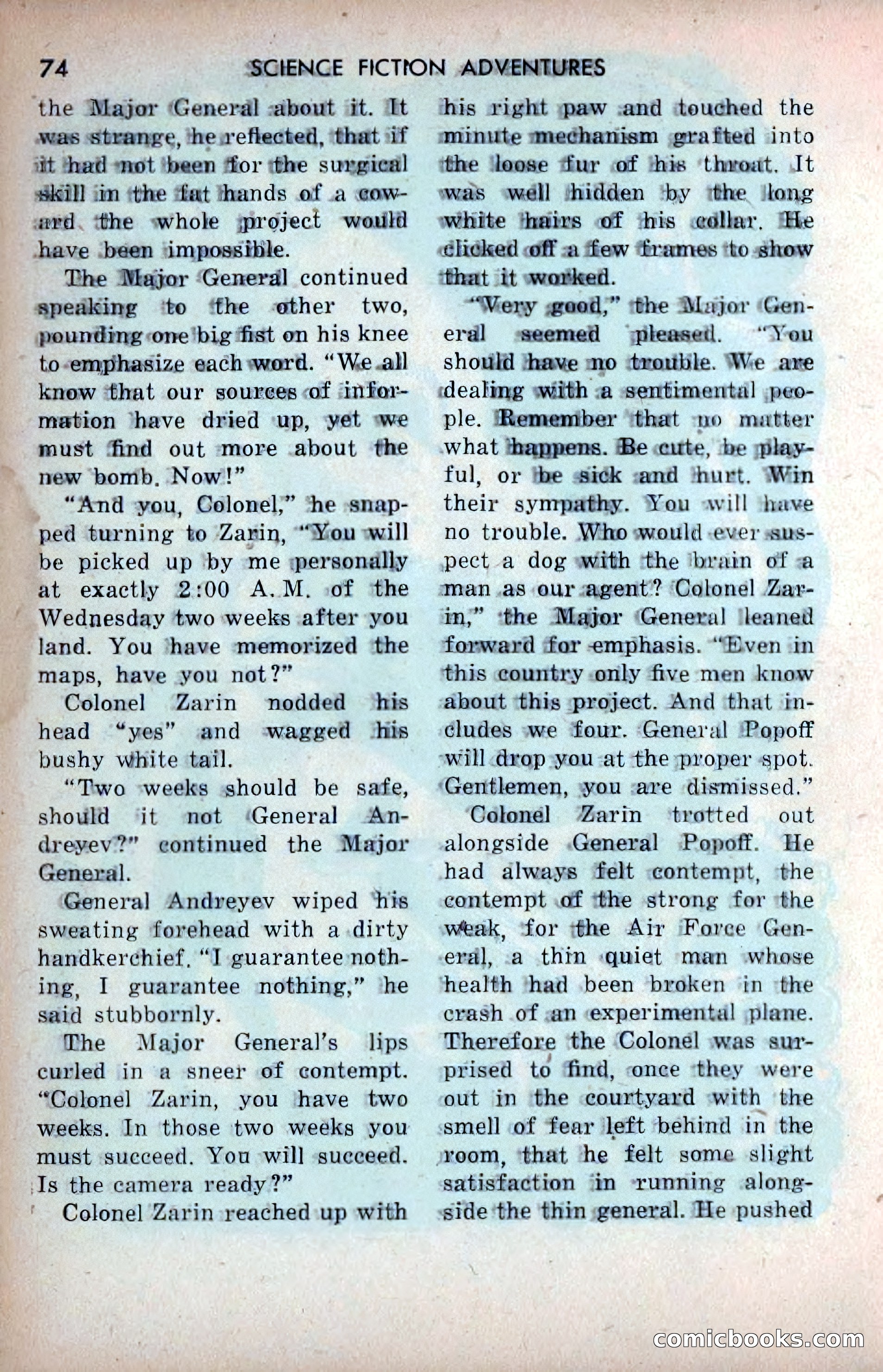 Science Fiction Adventures, December 1953 — page 76 of 164