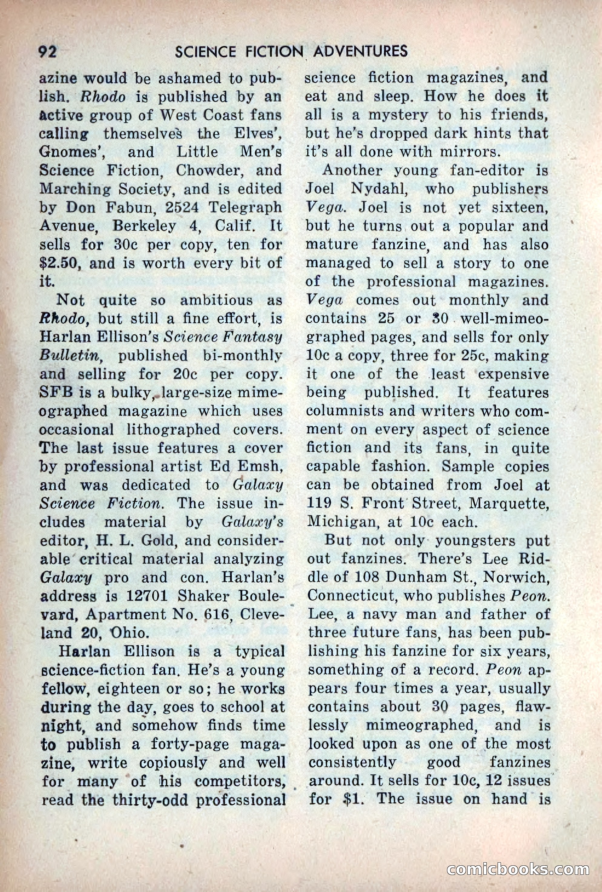 Science Fiction Adventures, December 1953 — page 94 of 164