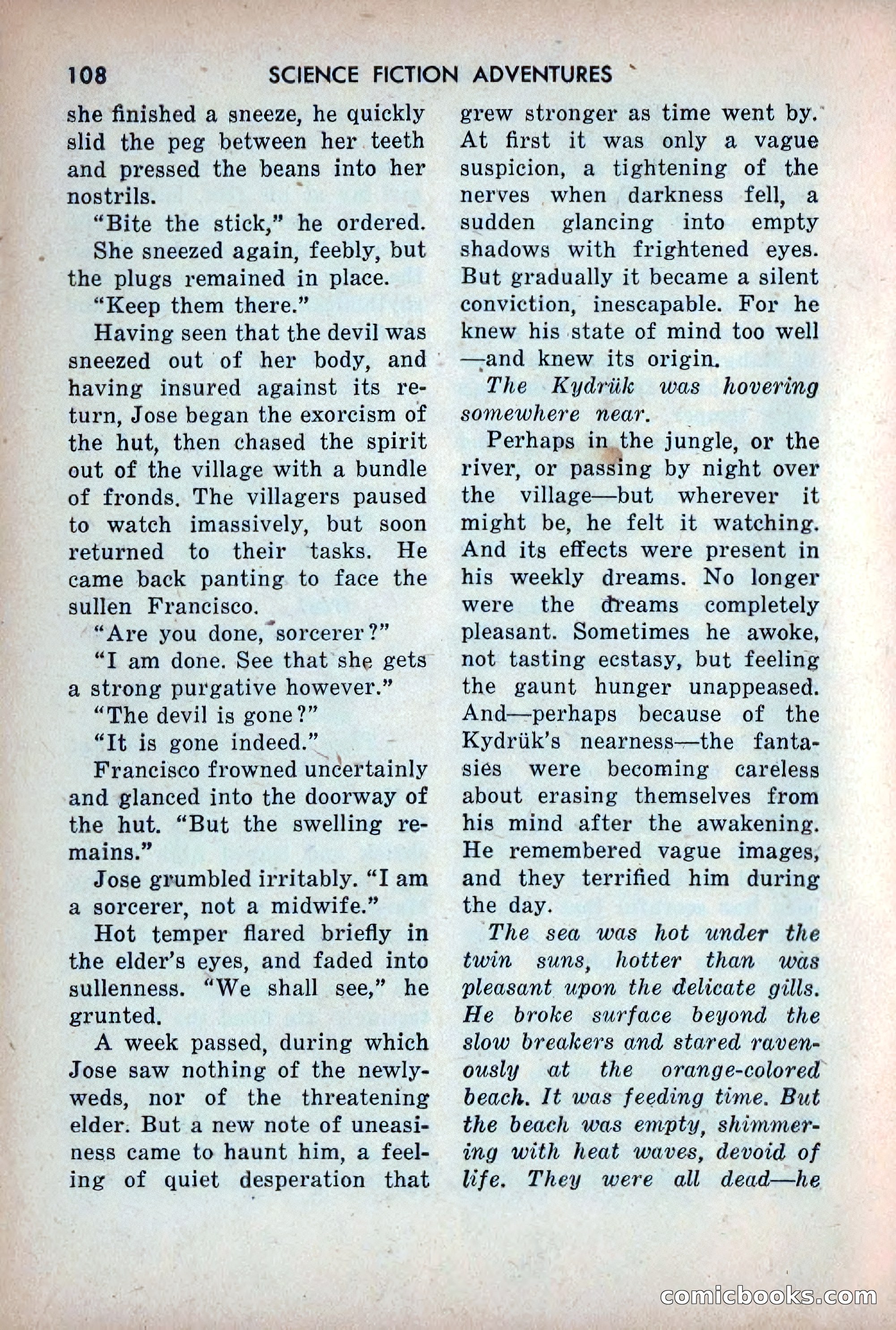 Science Fiction Adventures, December 1953 — page 110 of 164