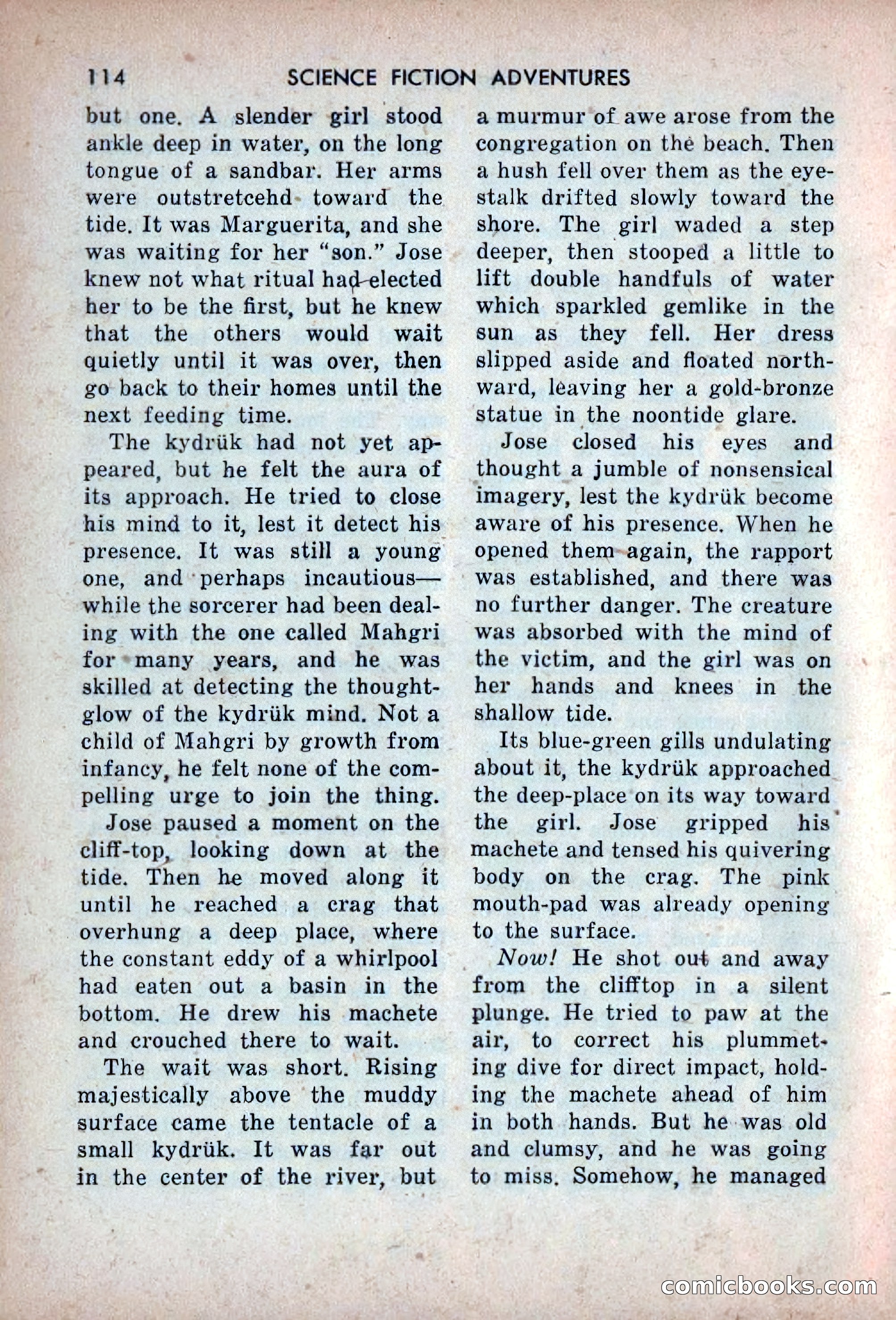 Science Fiction Adventures, December 1953 — page 116 of 164