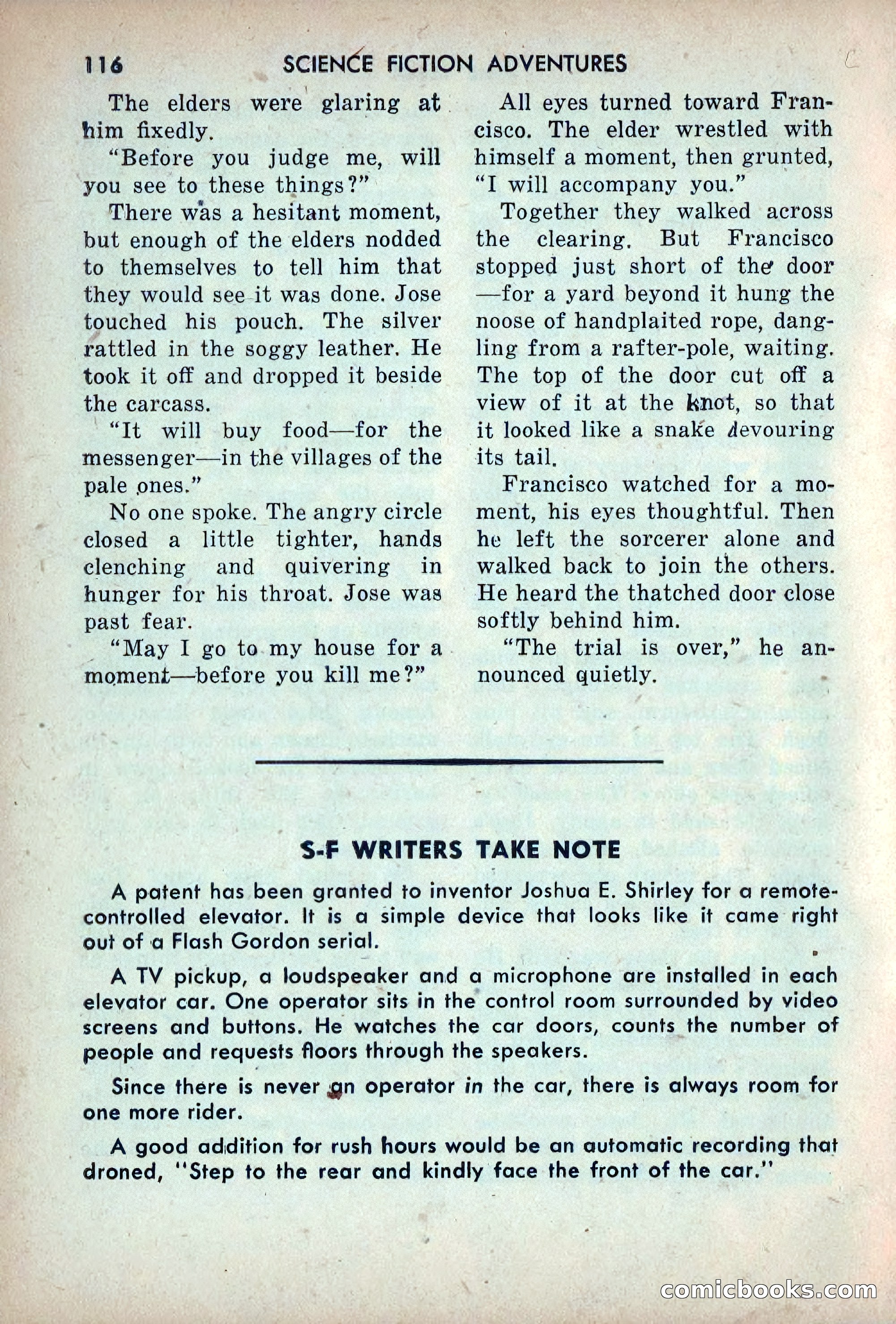 Science Fiction Adventures, December 1953 — page 118 of 164