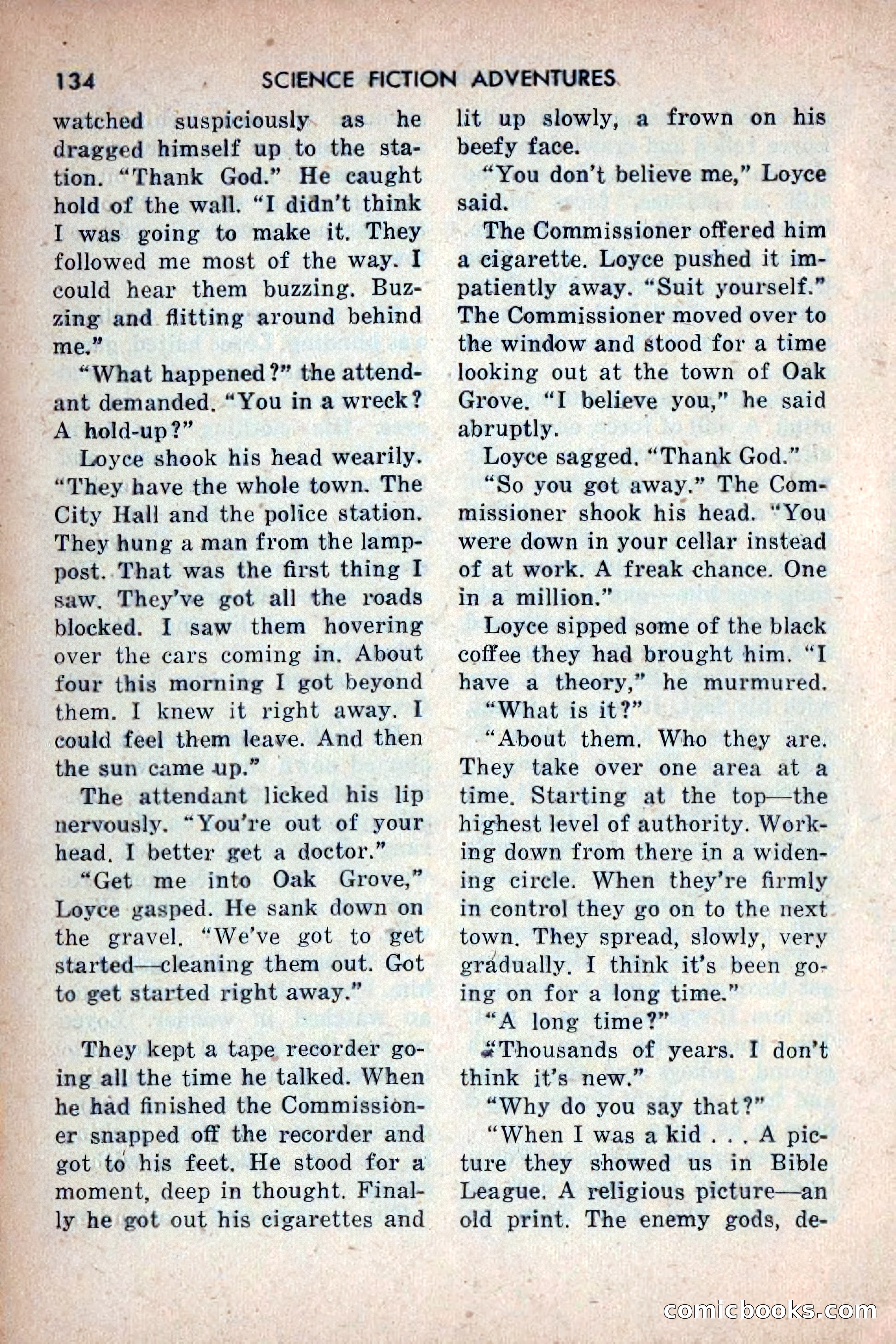 Science Fiction Adventures, December 1953 — page 136 of 164