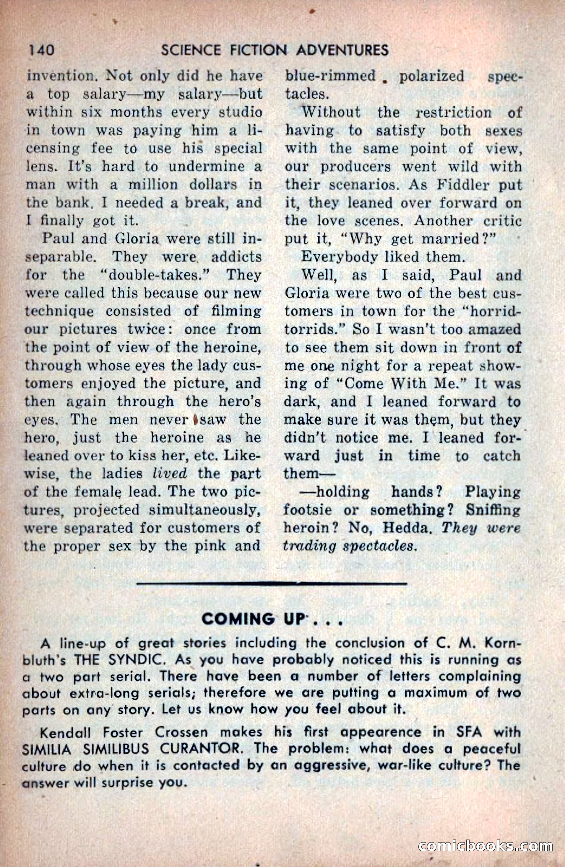 Science Fiction Adventures, December 1953 — page 142 of 164