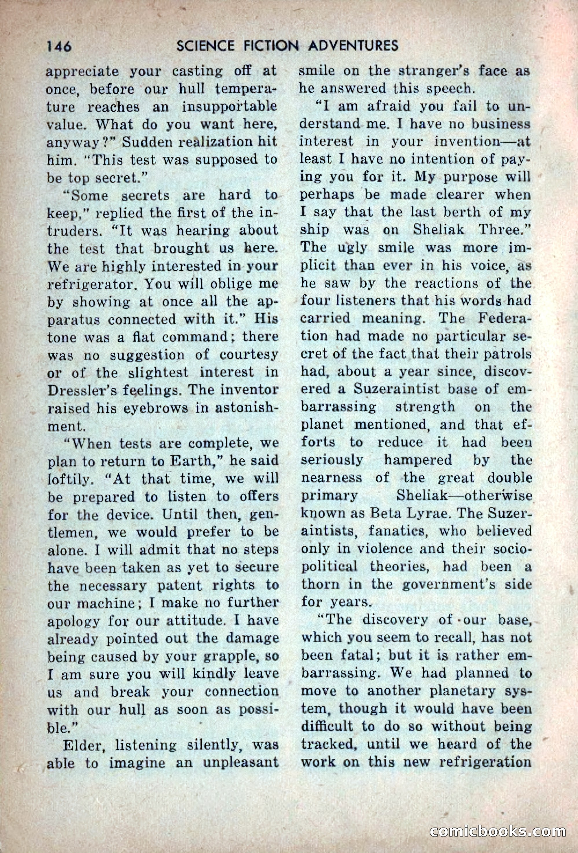 Science Fiction Adventures, December 1953 — page 148 of 164