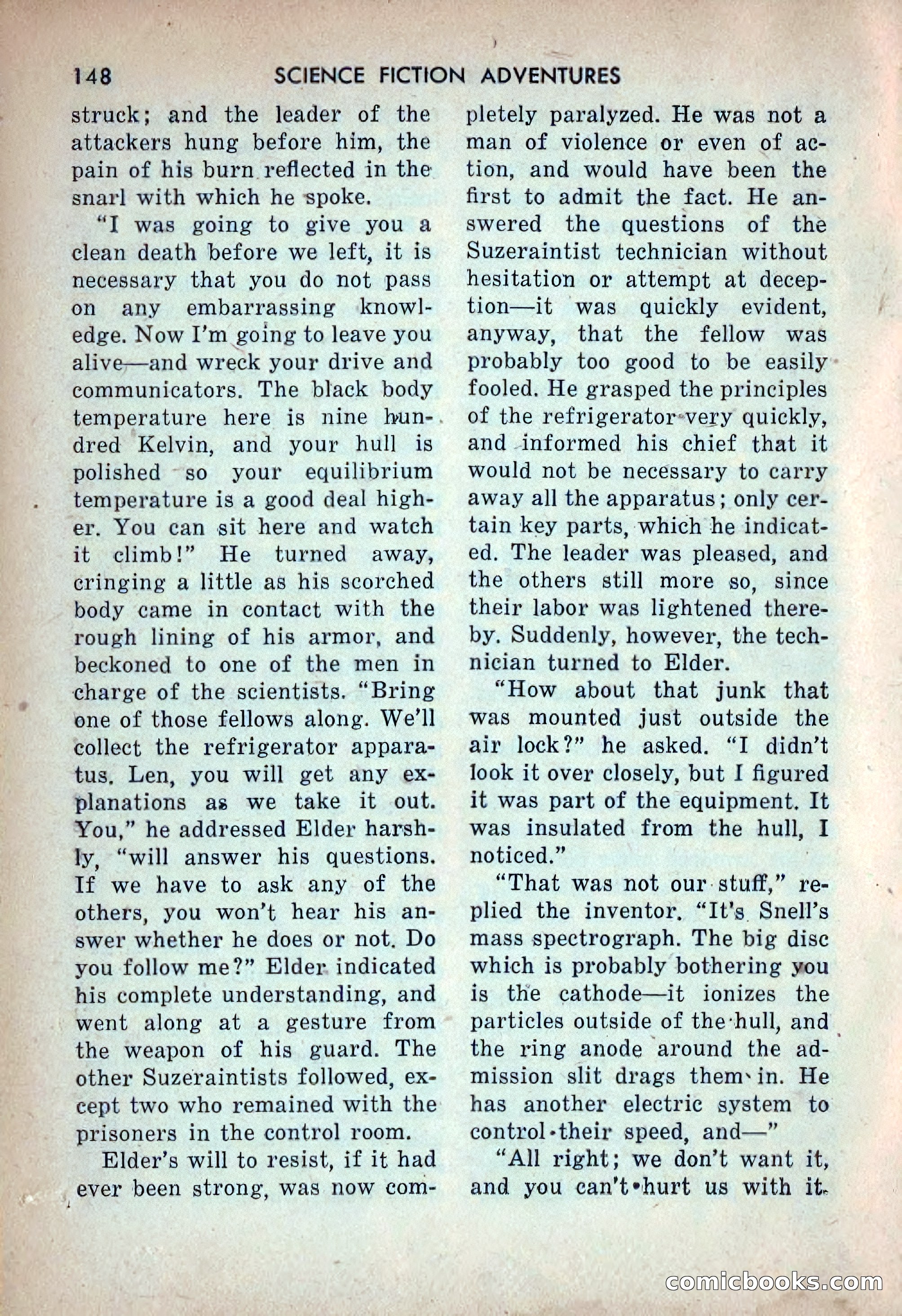 Science Fiction Adventures, December 1953 — page 150 of 164
