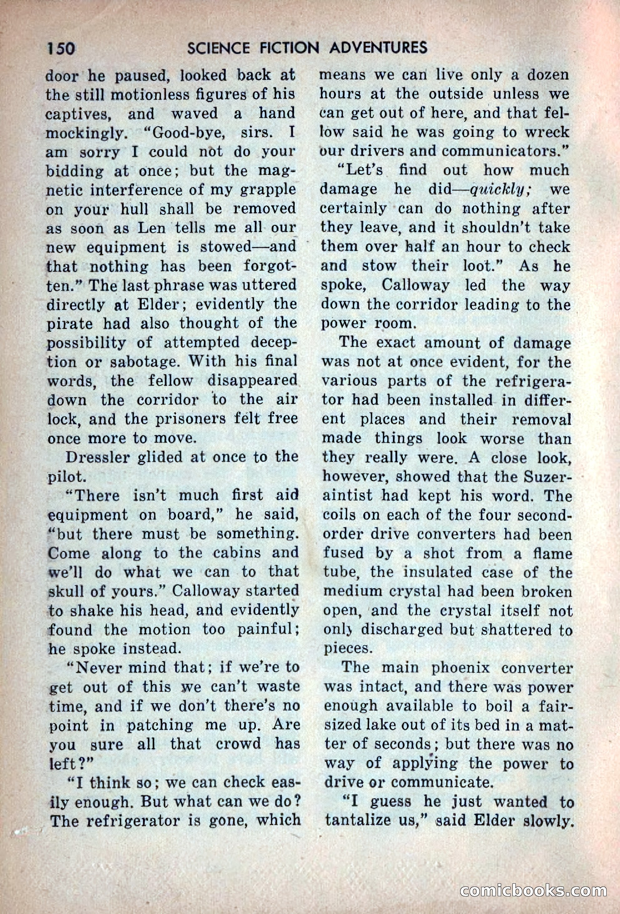 Science Fiction Adventures, December 1953 — page 152 of 164