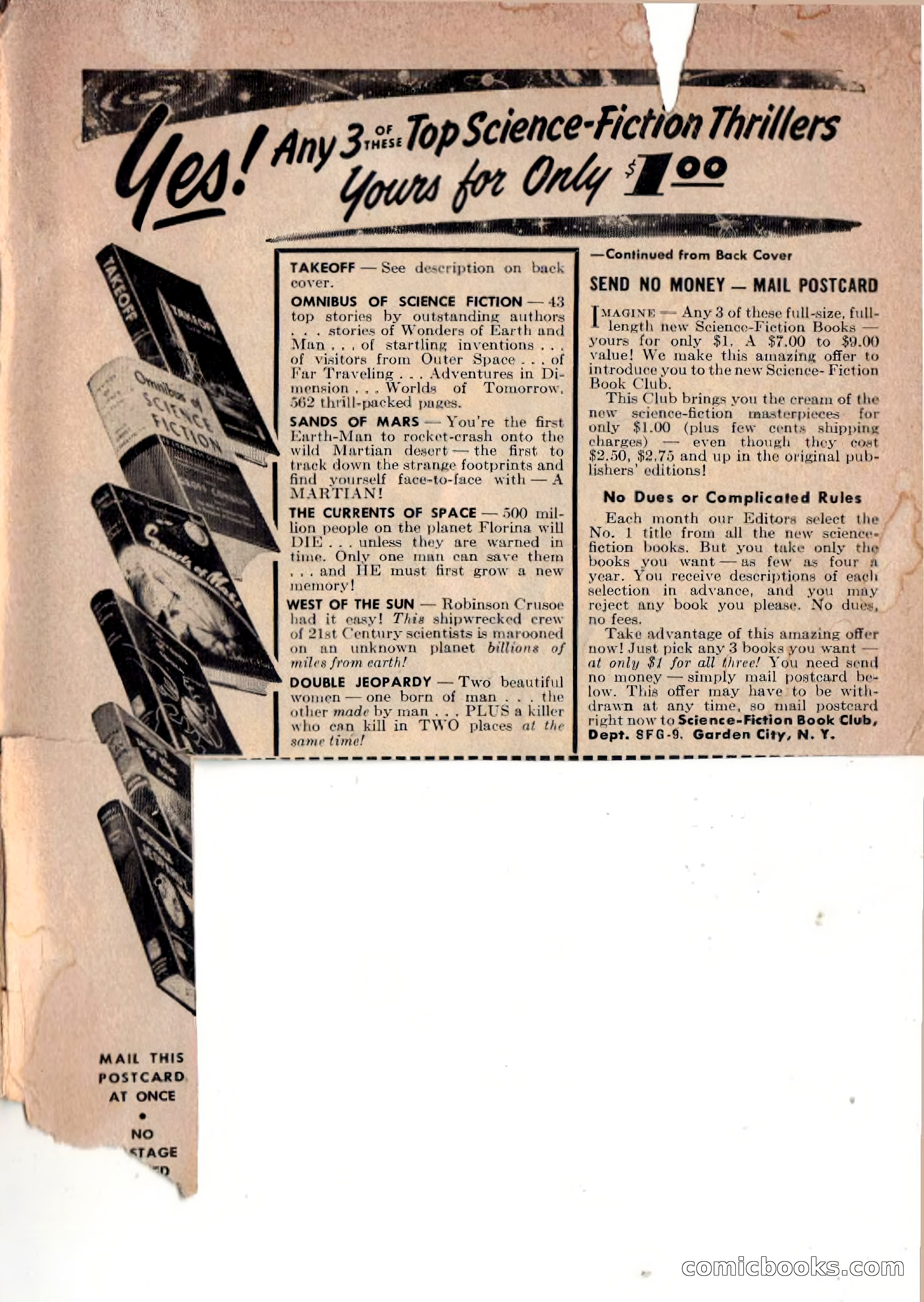 Science Fiction Adventures, December 1953 — page 163 of 164