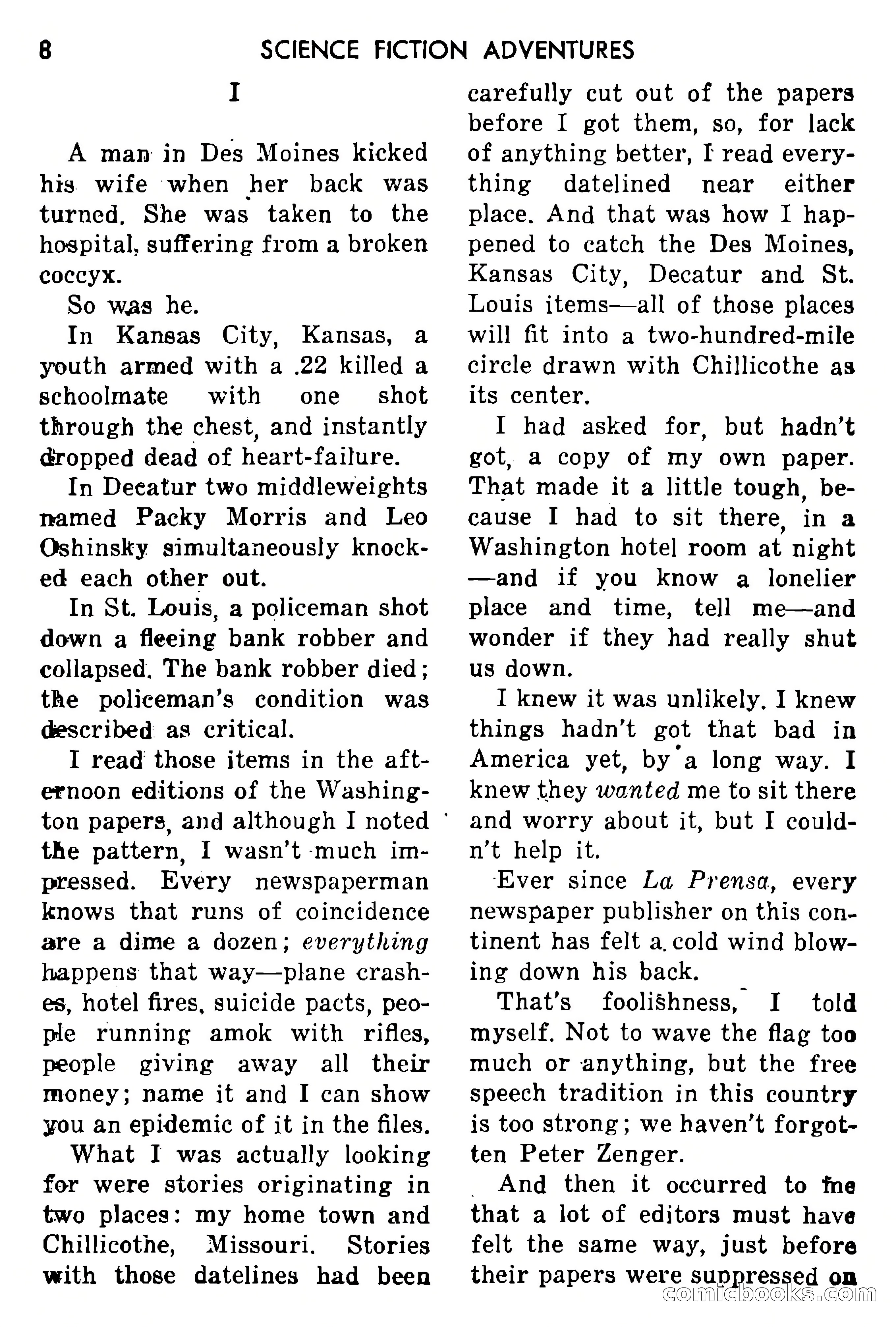Science Fiction Adventures, May 1954 — page 11 of 166