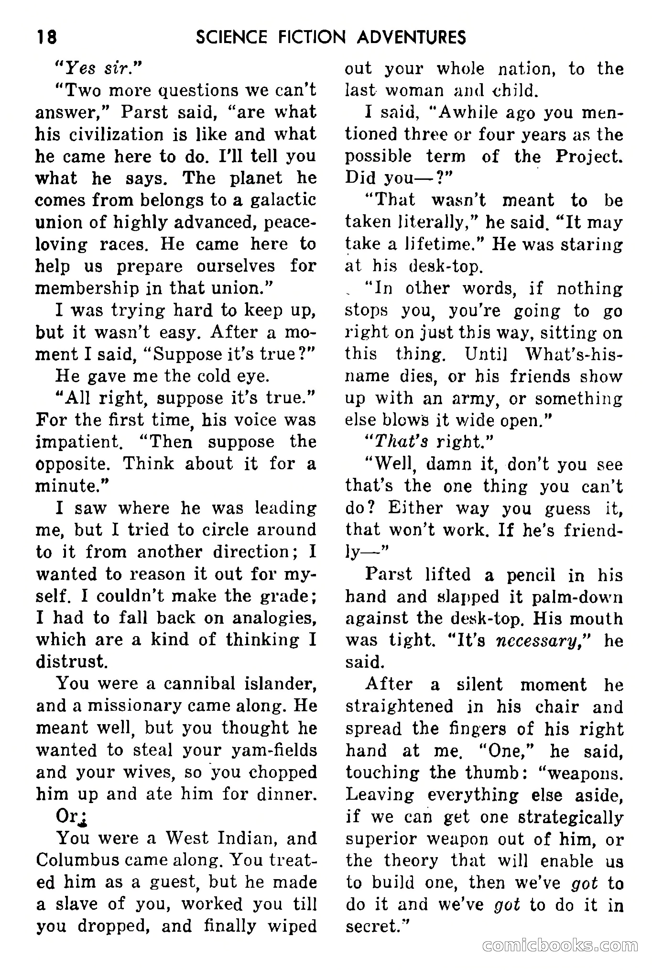 Science Fiction Adventures, May 1954 — page 21 of 166