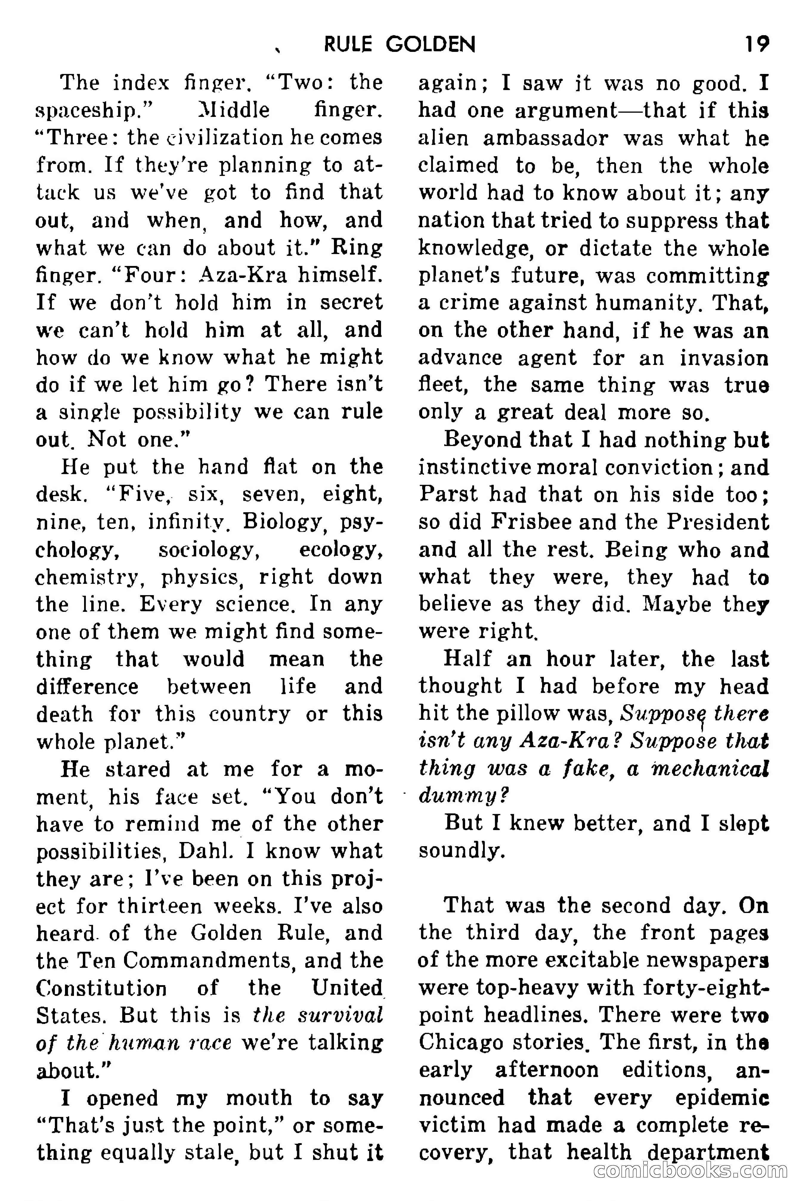 Science Fiction Adventures, May 1954 — page 22 of 166