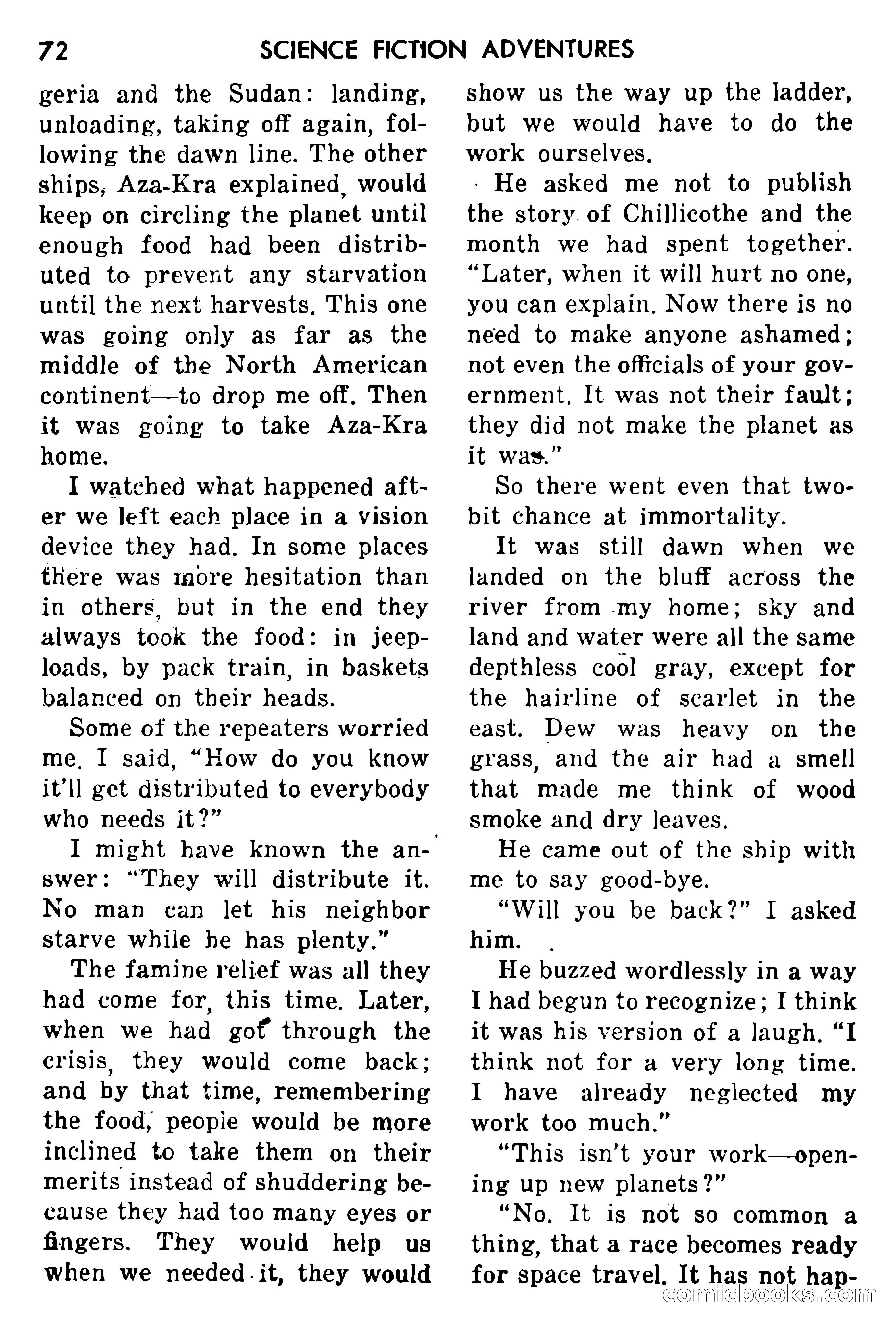 Science Fiction Adventures, May 1954 — page 75 of 166