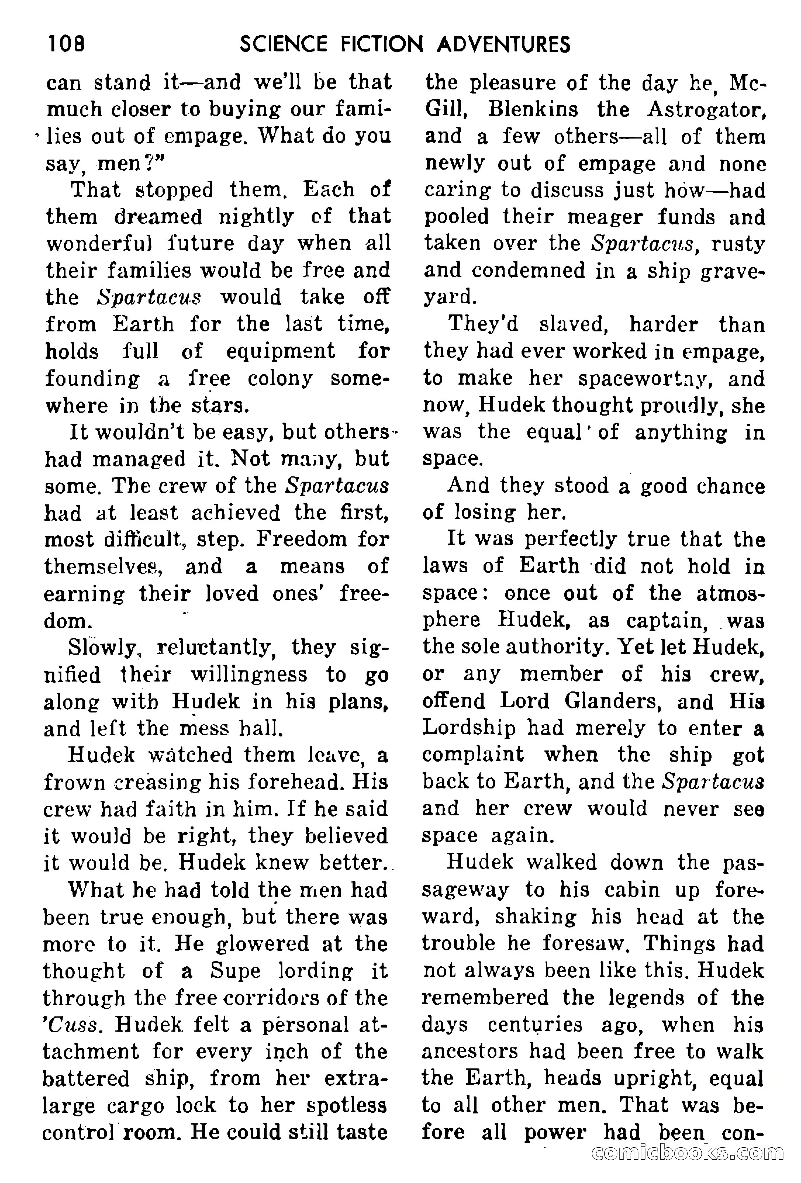 Science Fiction Adventures, May 1954 — page 111 of 166