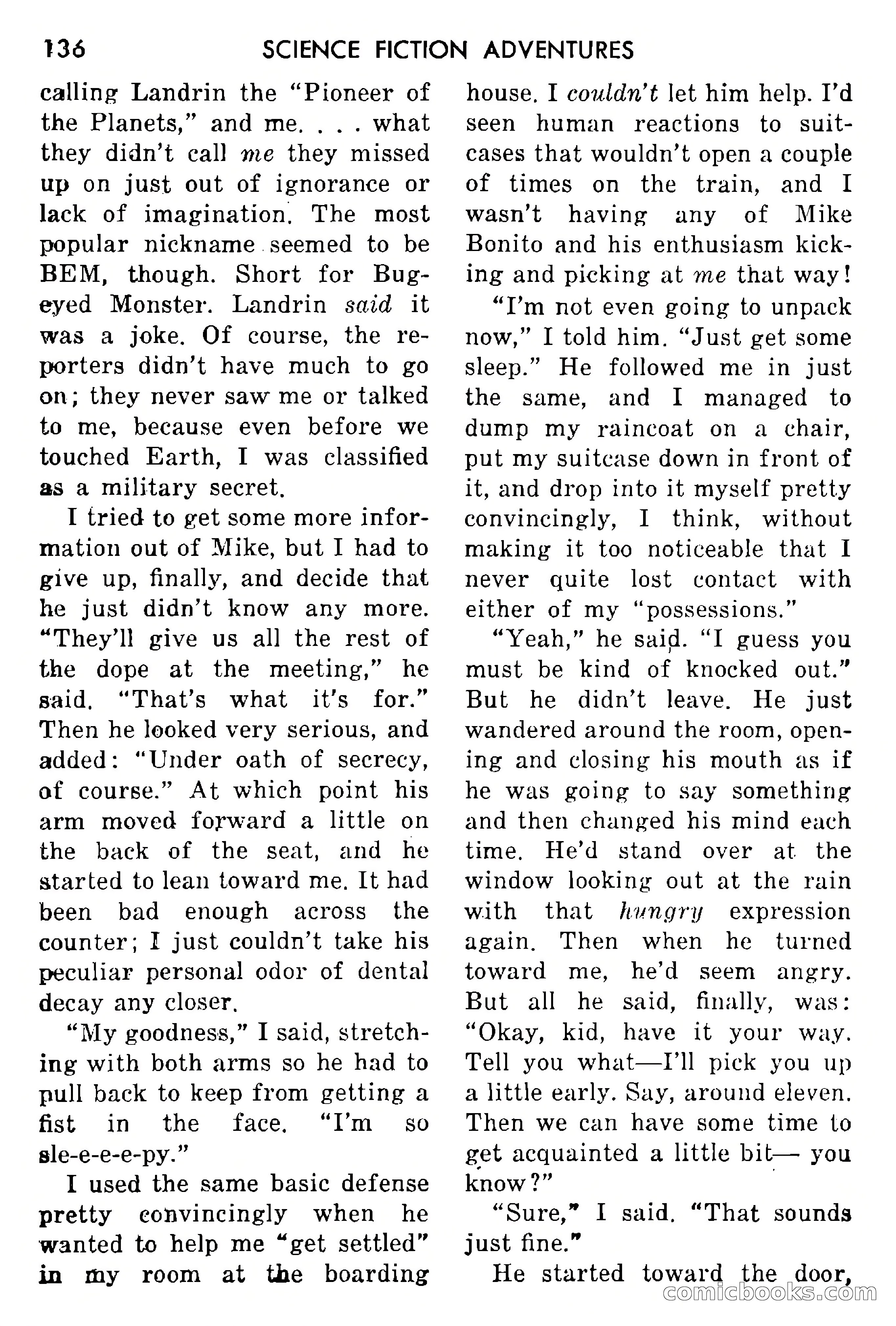 Science Fiction Adventures, May 1954 — page 139 of 166