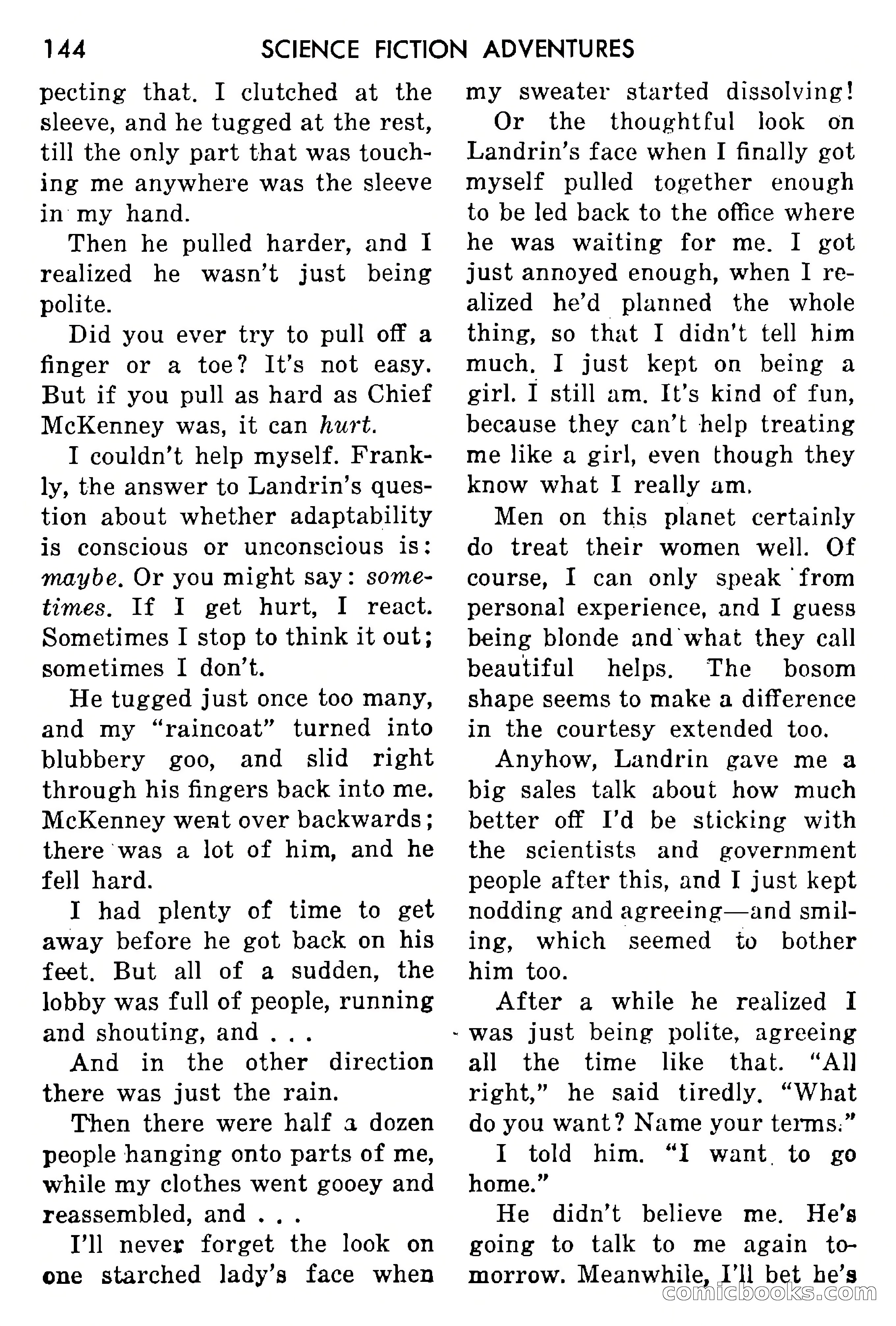 Science Fiction Adventures, May 1954 — page 147 of 166